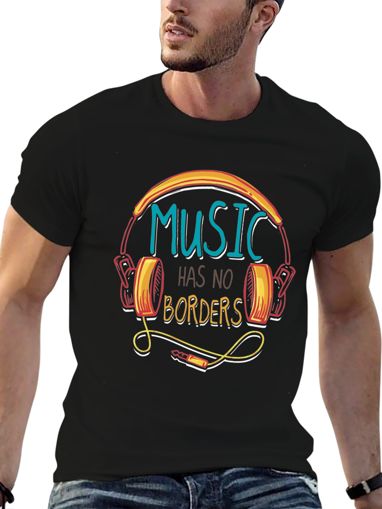 Music Has No Borders Graphic Tee