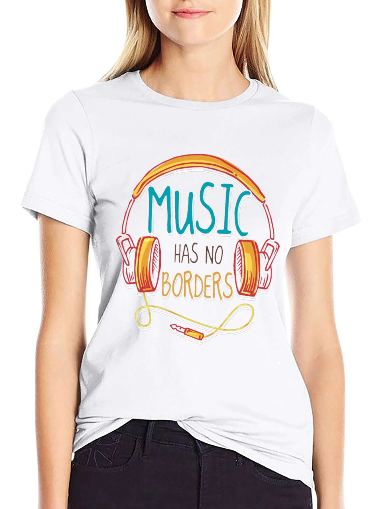 Music Has No Borders Graphic Tee