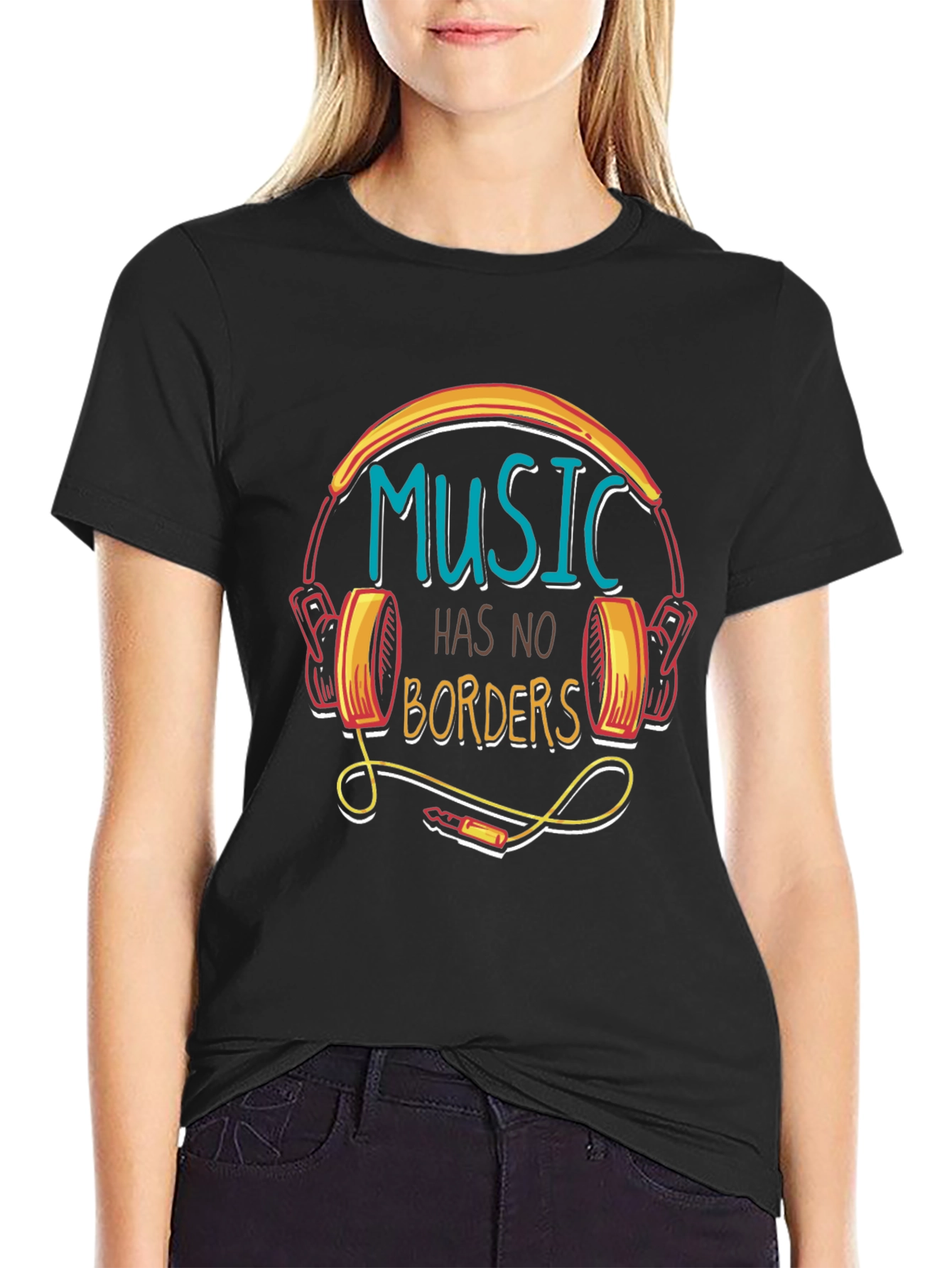 Music Has No Borders Graphic Tee