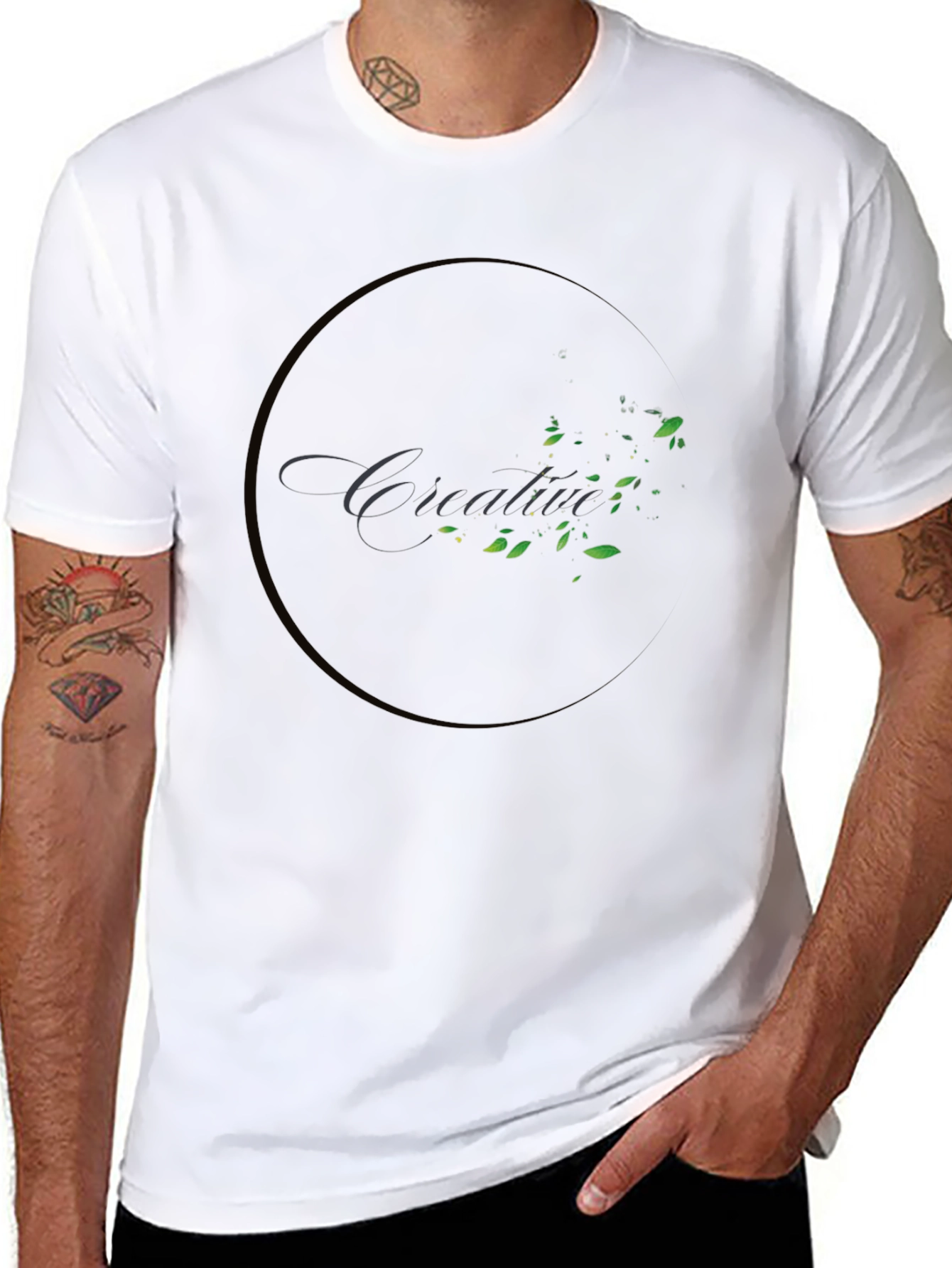 Creative Nature Black Tee