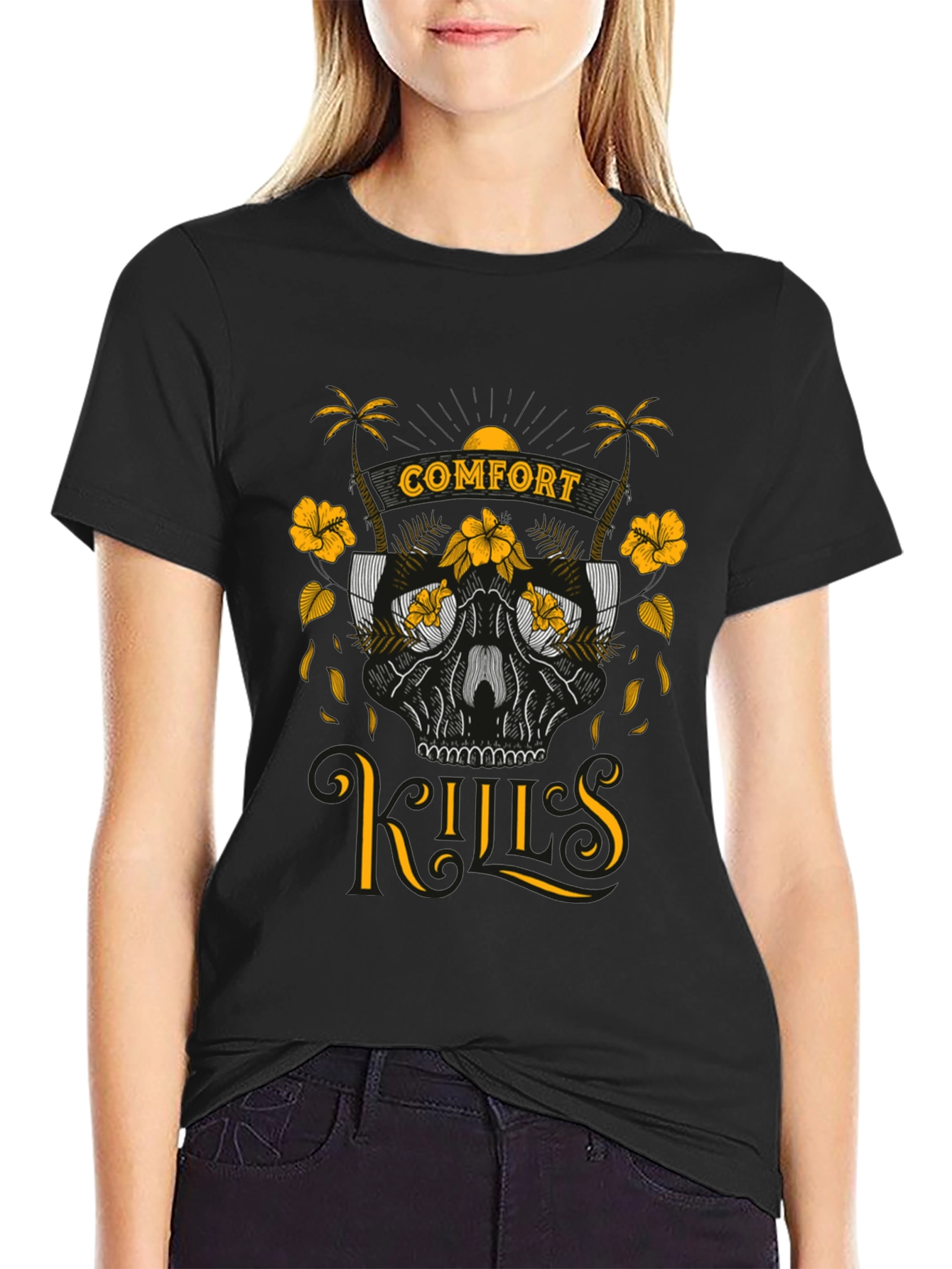 Comfort Rules Black Graphic Tee