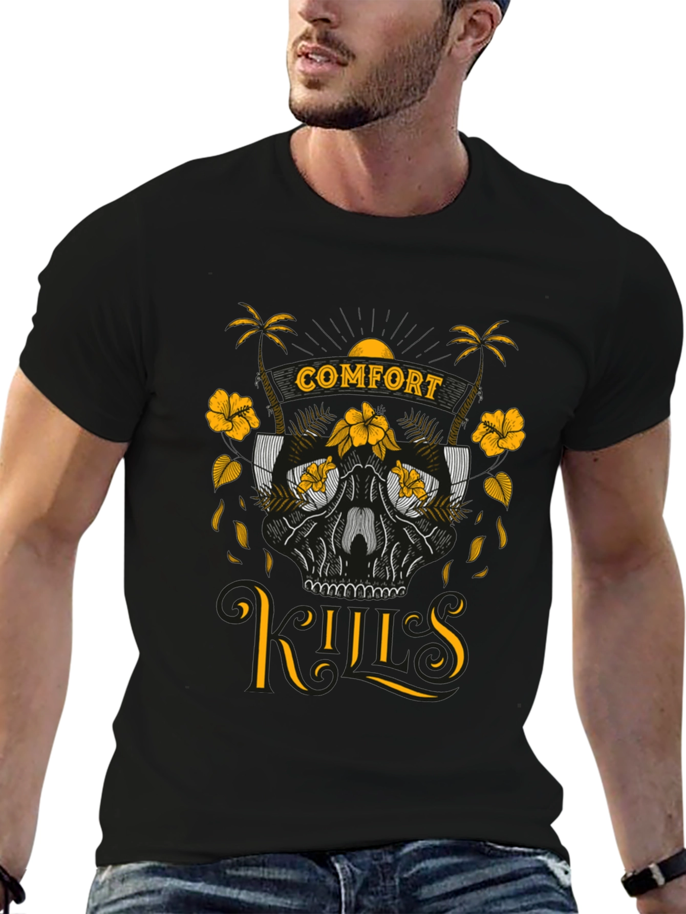 Comfort Rules Black Graphic Tee