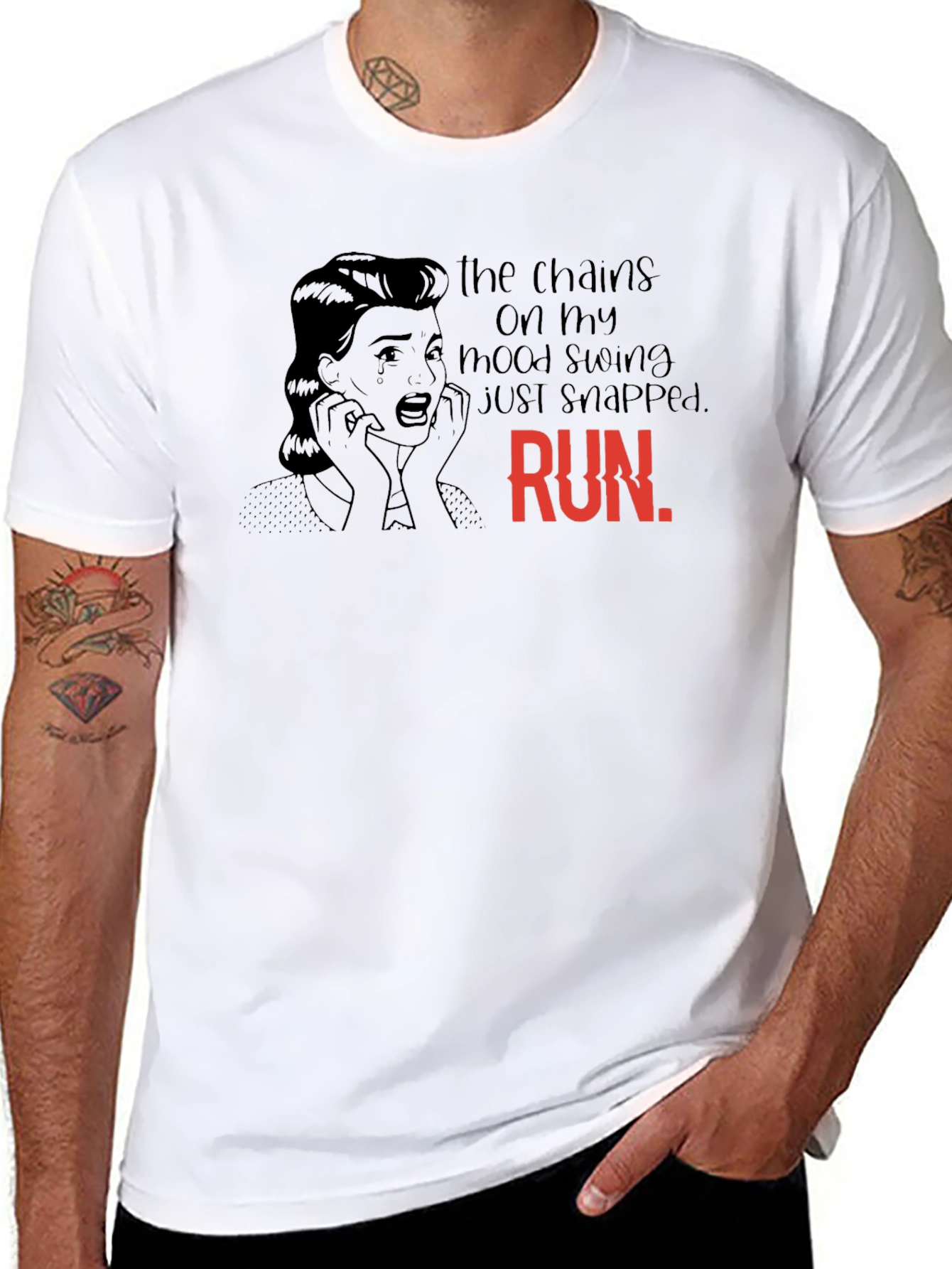 Mood Swing Chains Snapped T-Shirt - RUN!