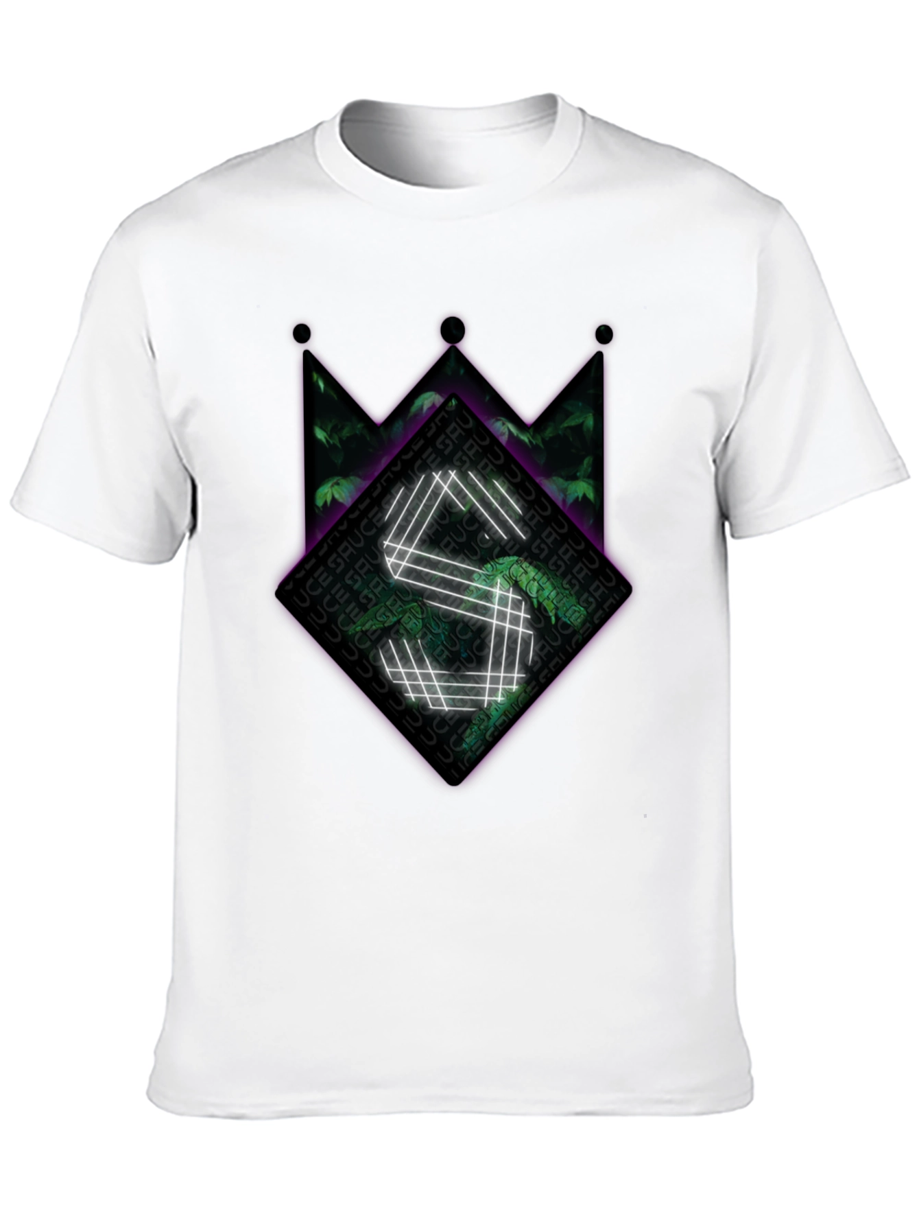 Sauce Crown Graphic Tee - Black Cotton Blend