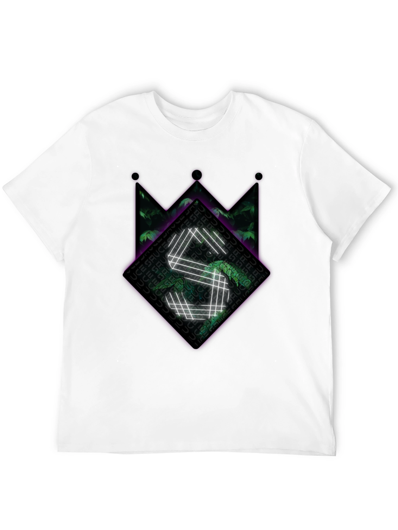 Sauce Crown Graphic Tee - Black Cotton Blend