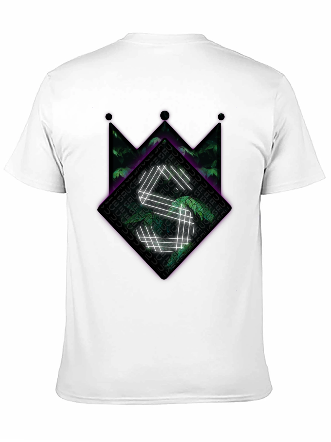 Sauce Crown Graphic Tee - Black Cotton Blend