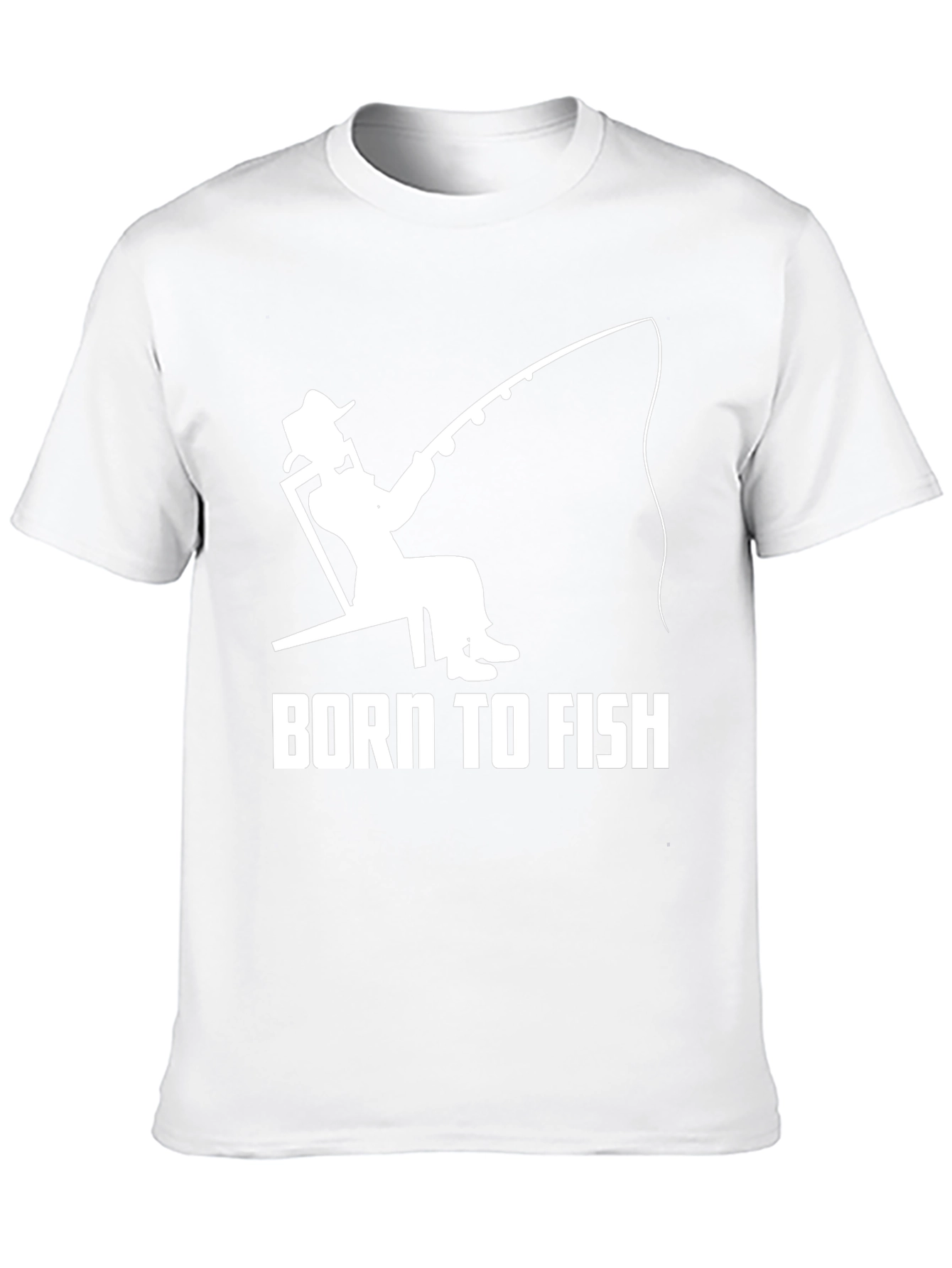 Born To Fish Black Graphic T-Shirt