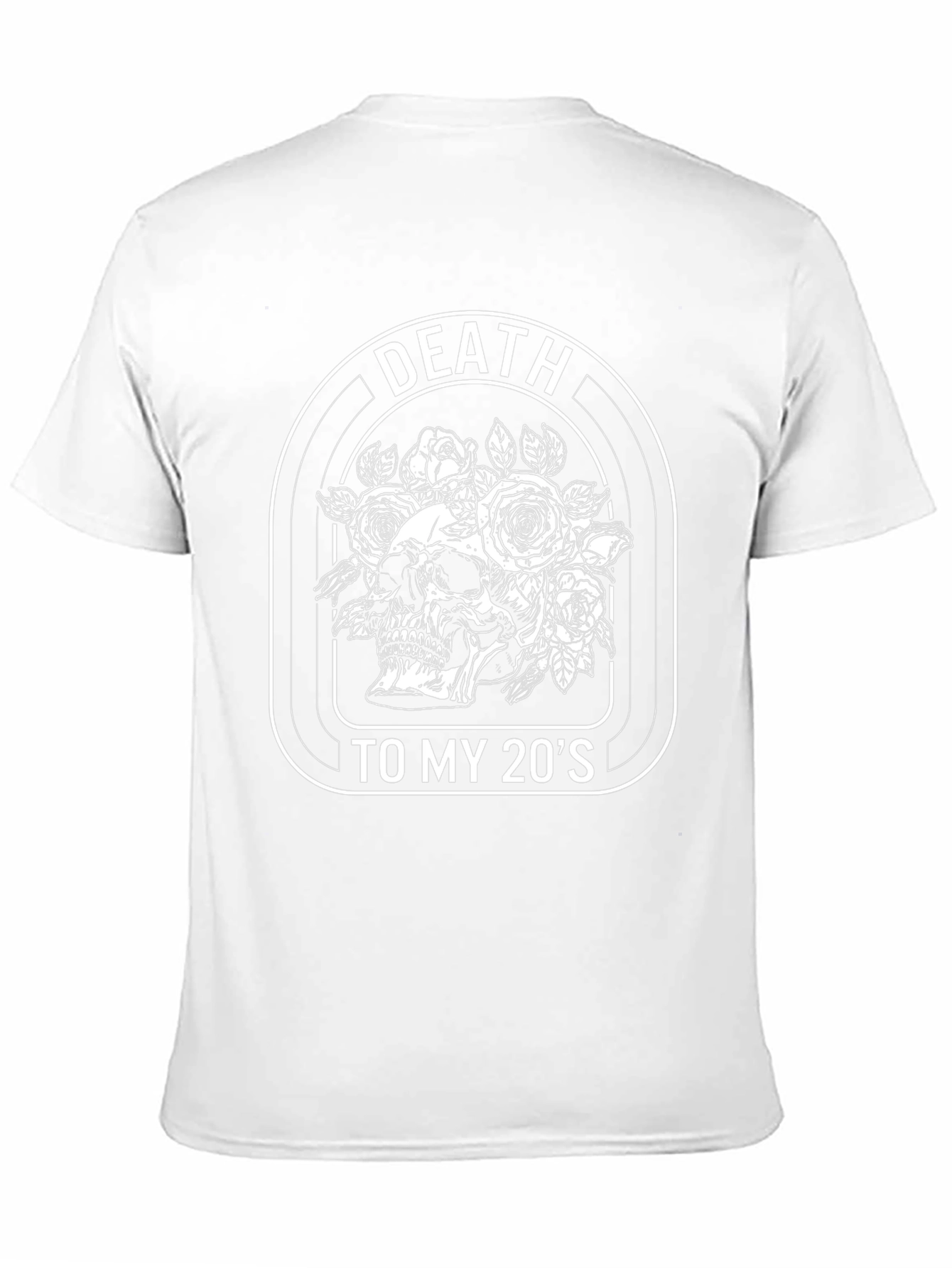 Death To My 20s Skull Rose Graphic Tee
