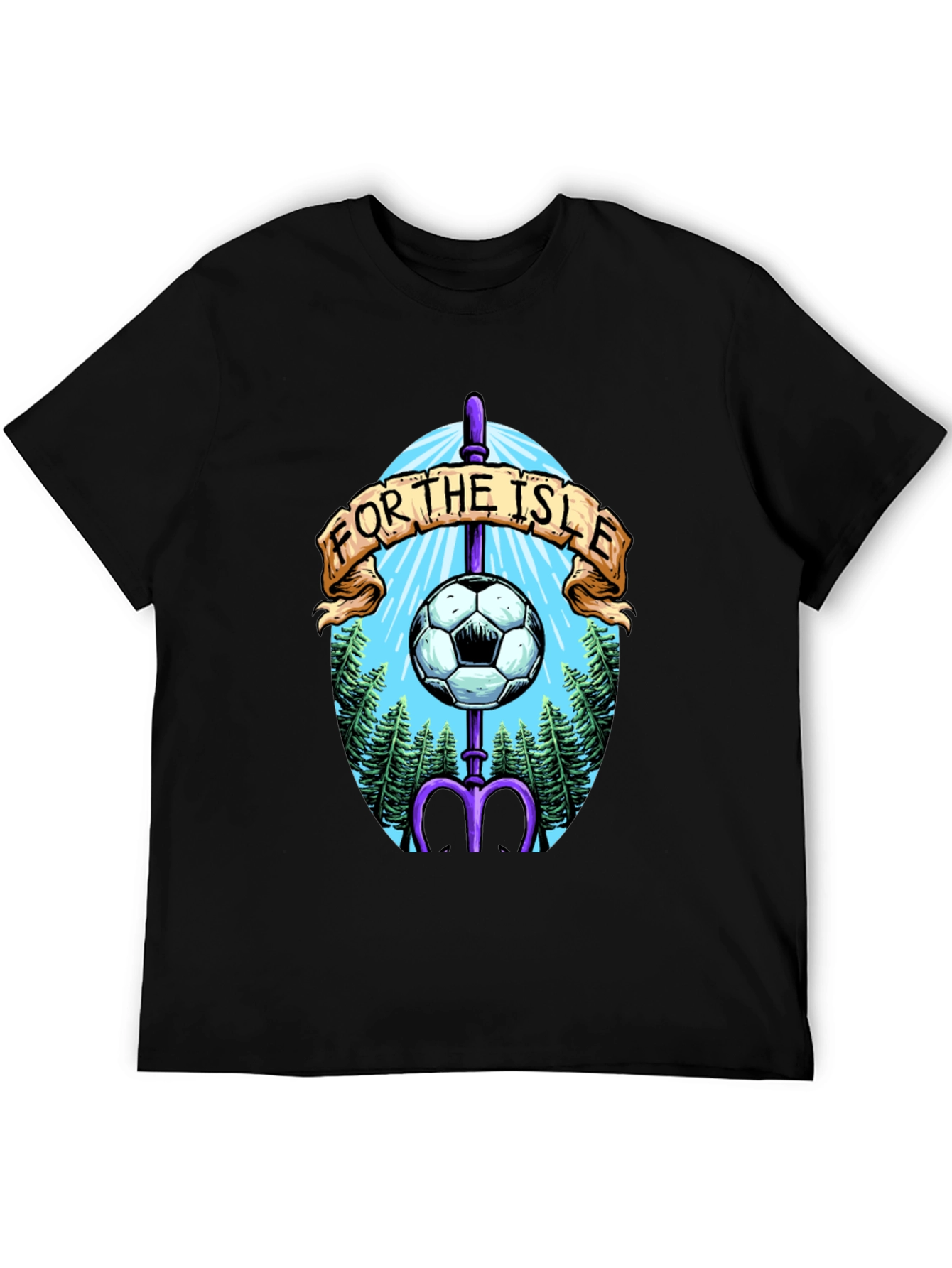 For The Isle Soccer T-Shirt - Black