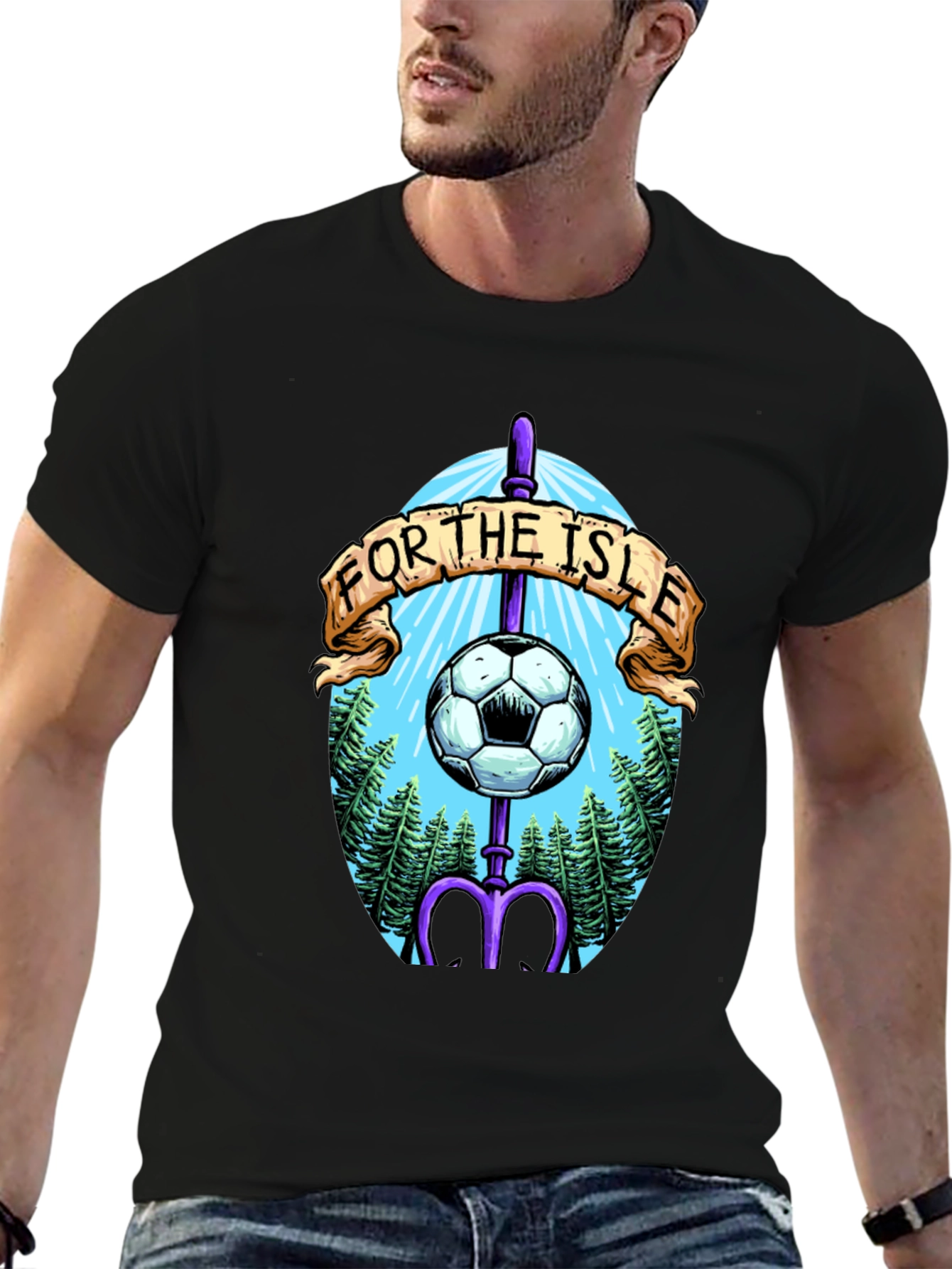 For The Isle Soccer T-Shirt - Black