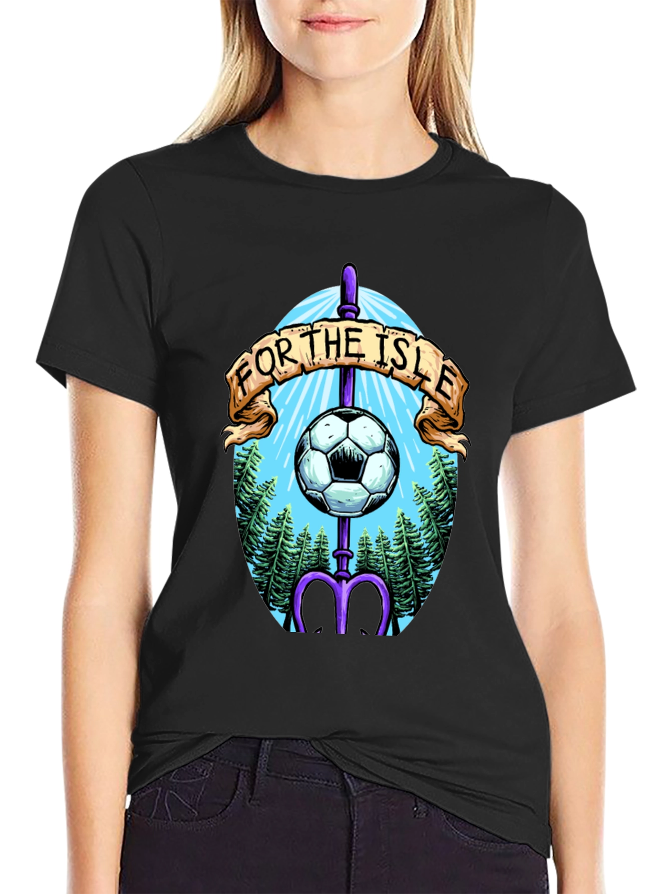 For The Isle Soccer T-Shirt - Black