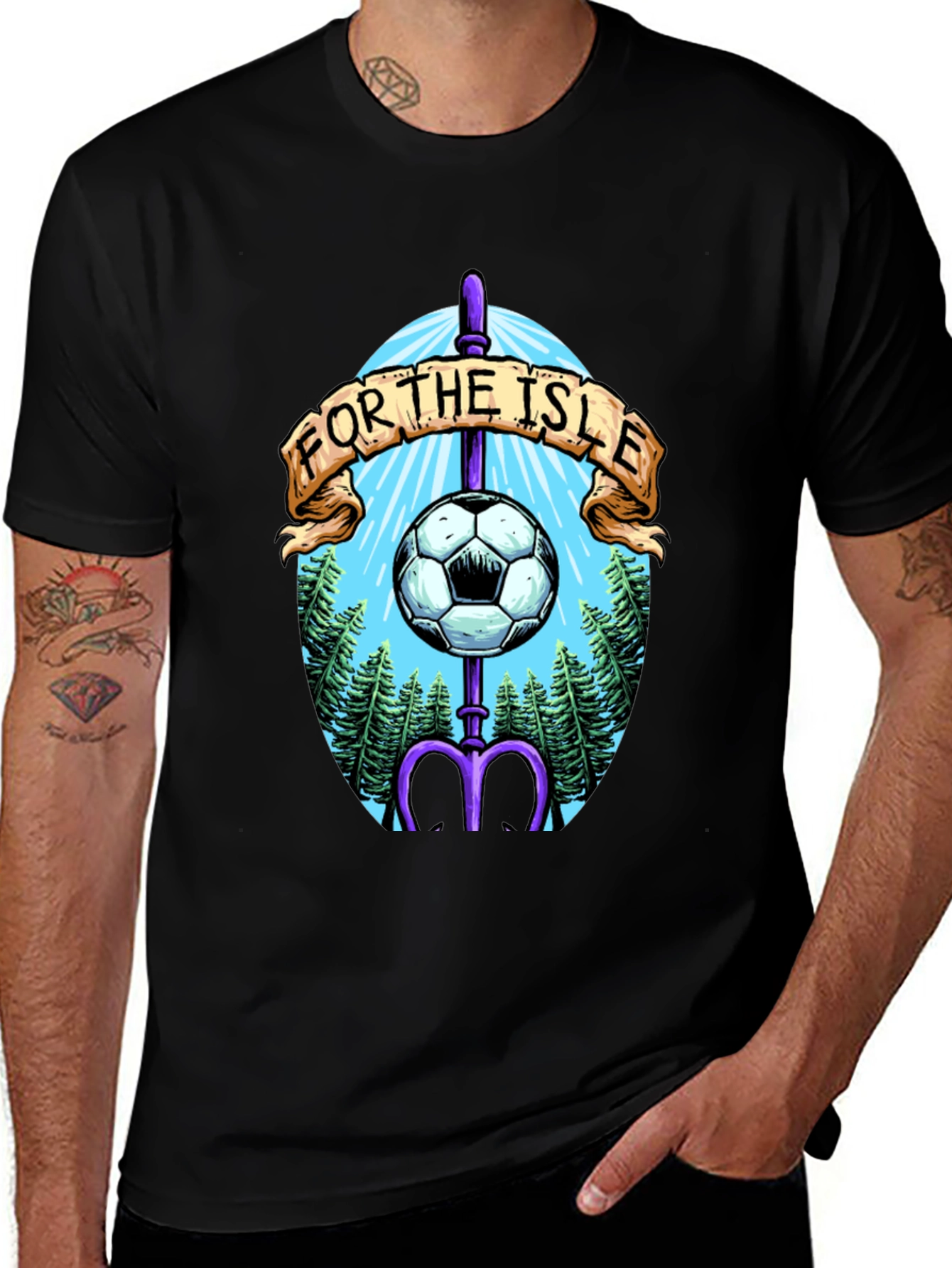 For The Isle Soccer T-Shirt - Black