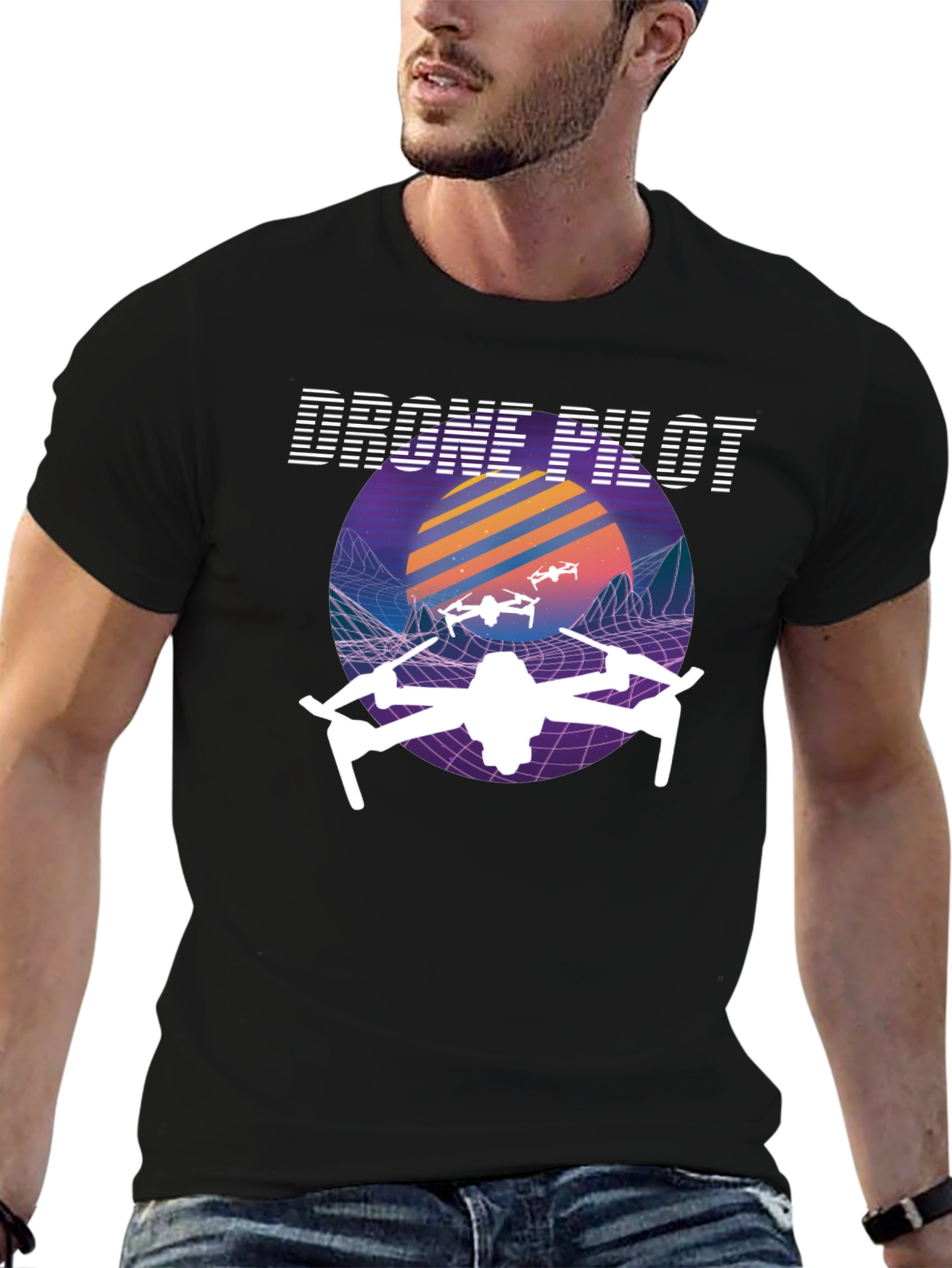 Drone Pilot Retro Style T-Shirt