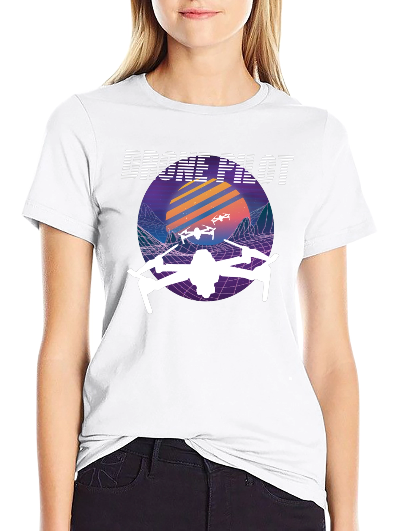 Drone Pilot Retro Style T-Shirt