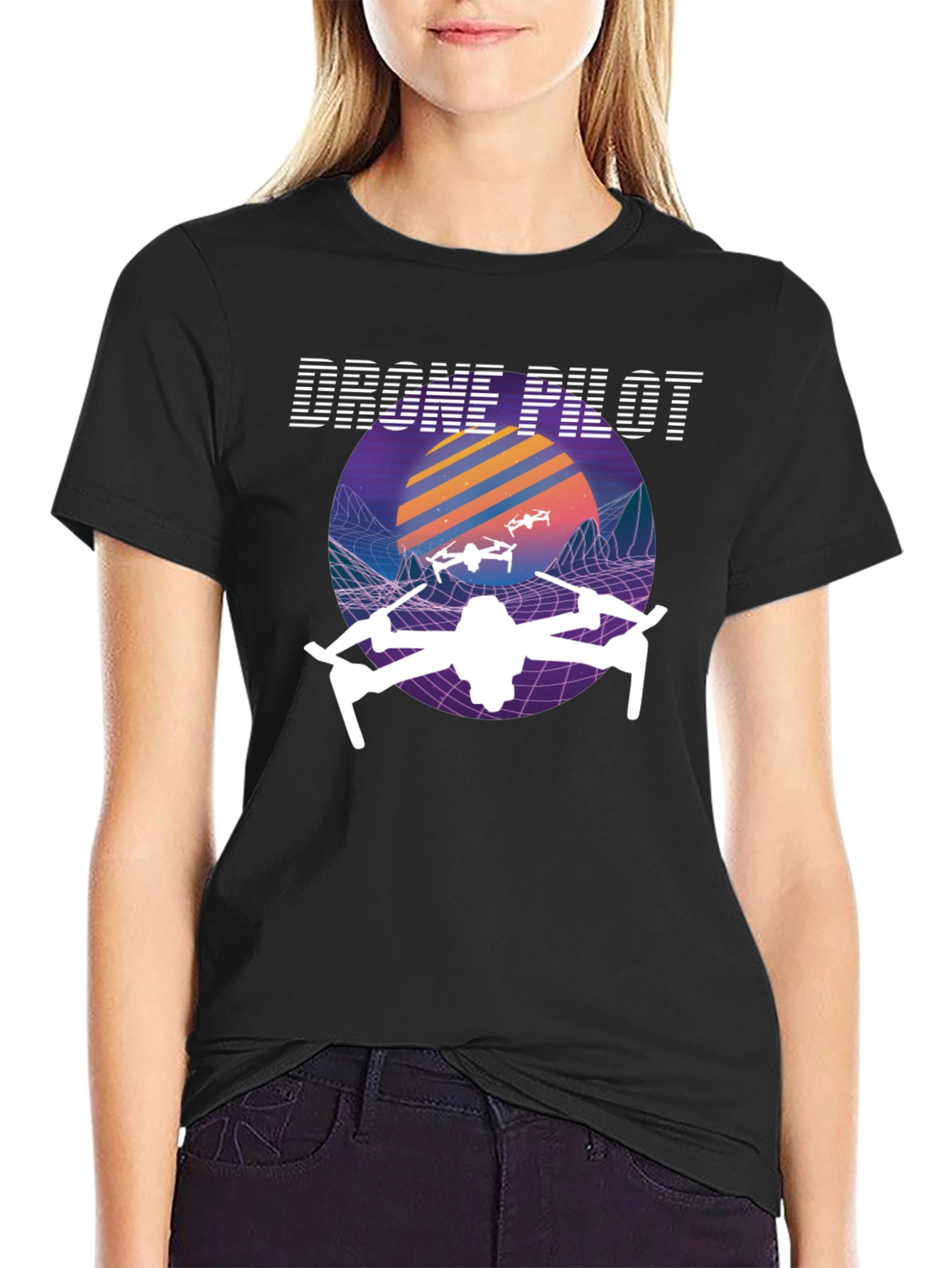 Drone Pilot Retro Style T-Shirt