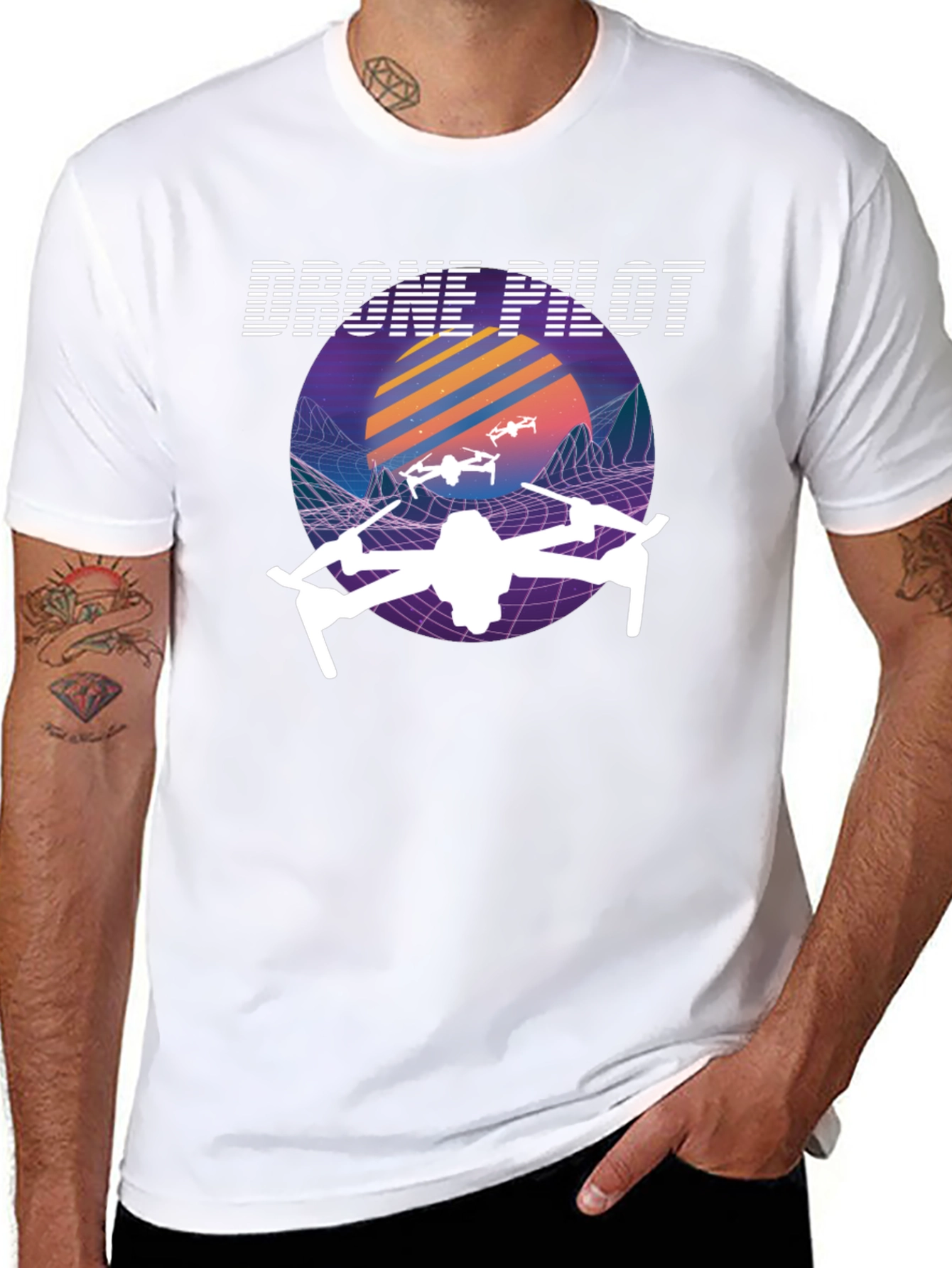 Drone Pilot Retro Style T-Shirt