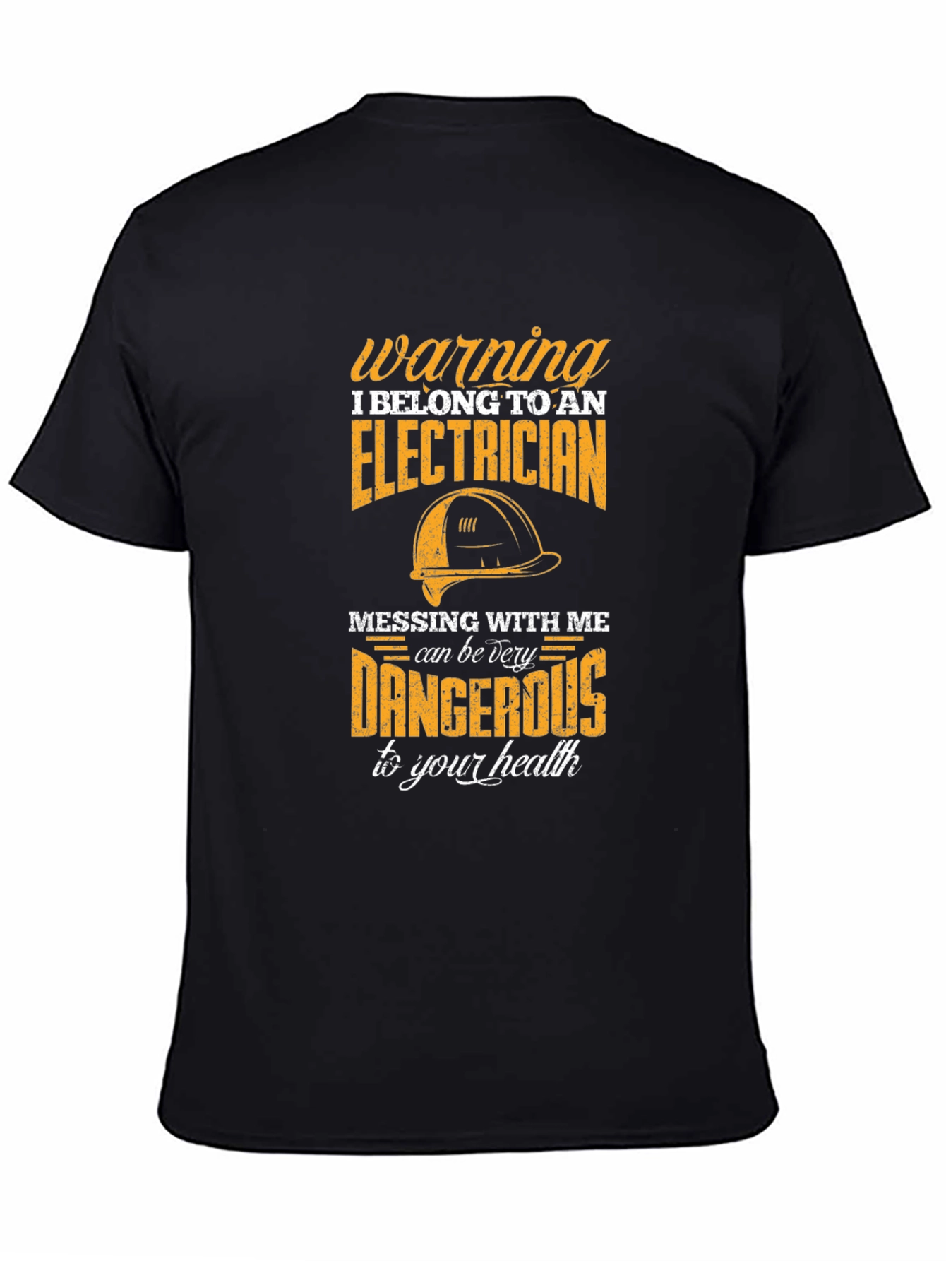 Electrician Warning T-Shirt - Funny Bold Design