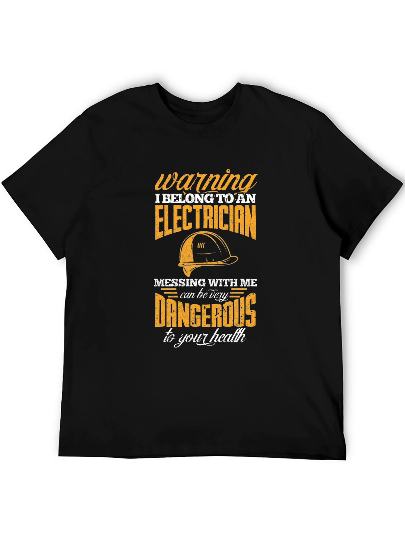 Electrician Warning T-Shirt - Funny Bold Design
