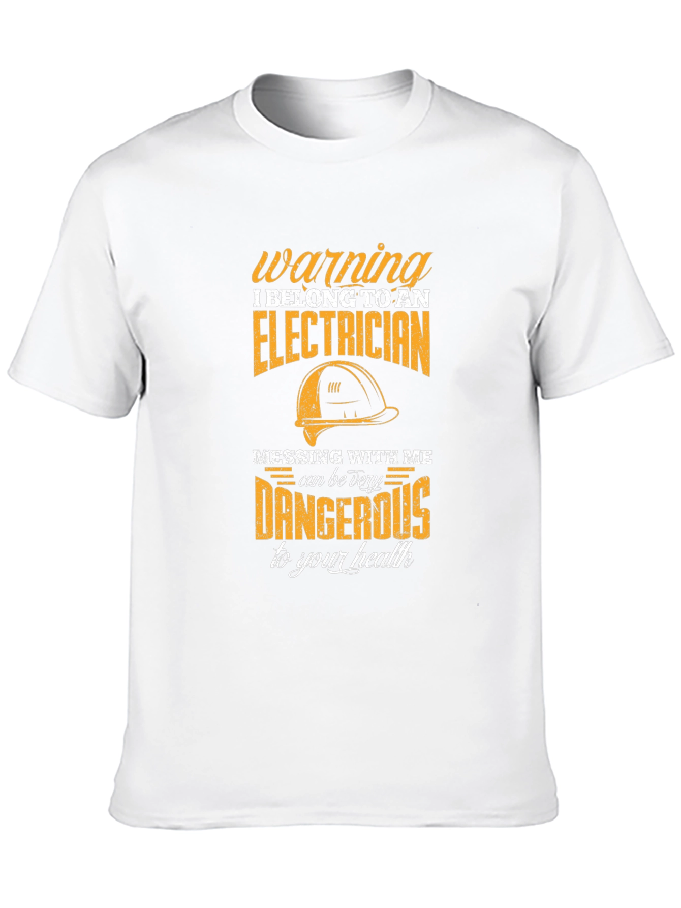 Electrician Warning T-Shirt - Funny Bold Design