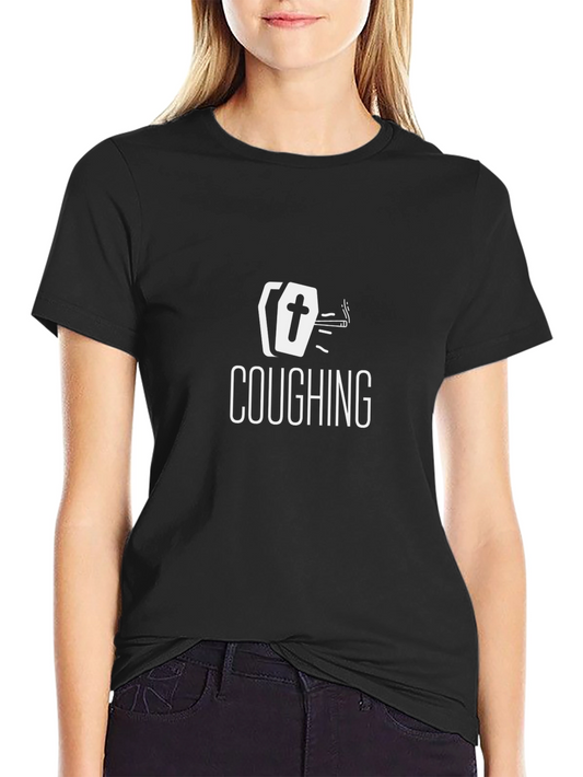 Coughing Coffin T-Shirt - Dark Humor Tee