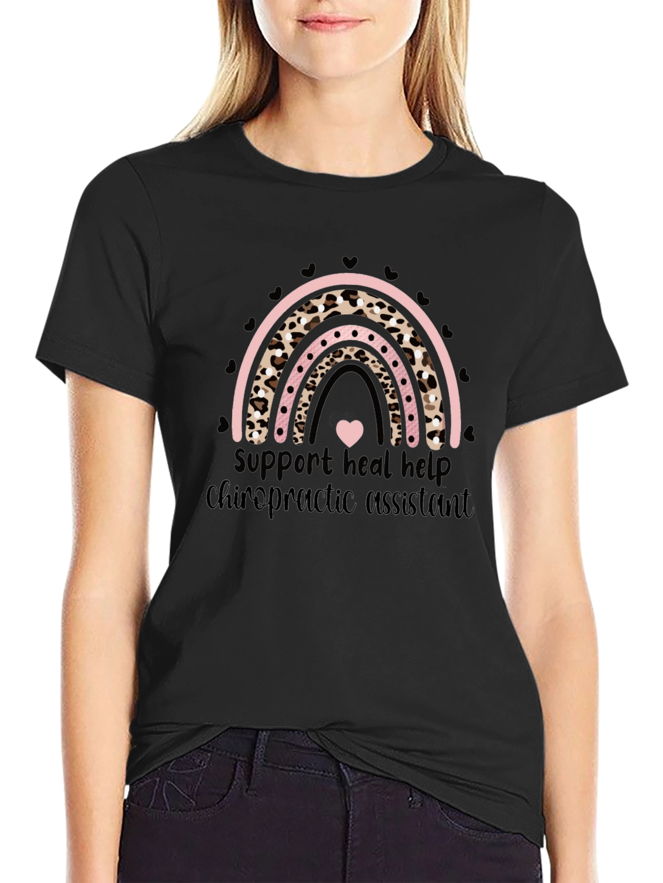 Chiropractic Assistant Rainbow T-Shirt