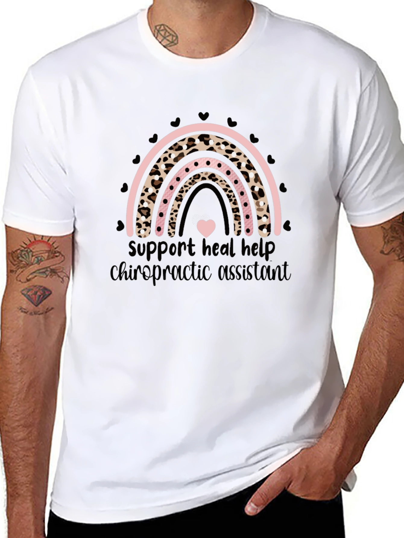Chiropractic Assistant Rainbow T-Shirt