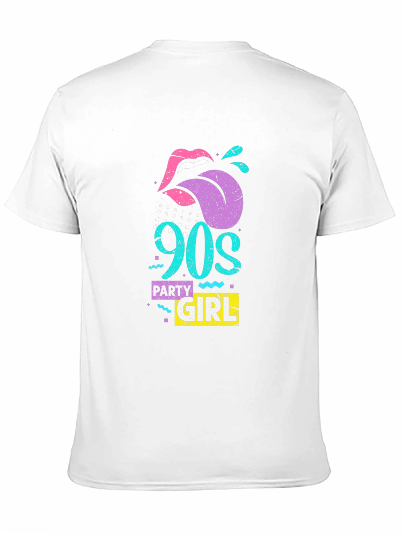 90s Party Girl Black Graphic Tee