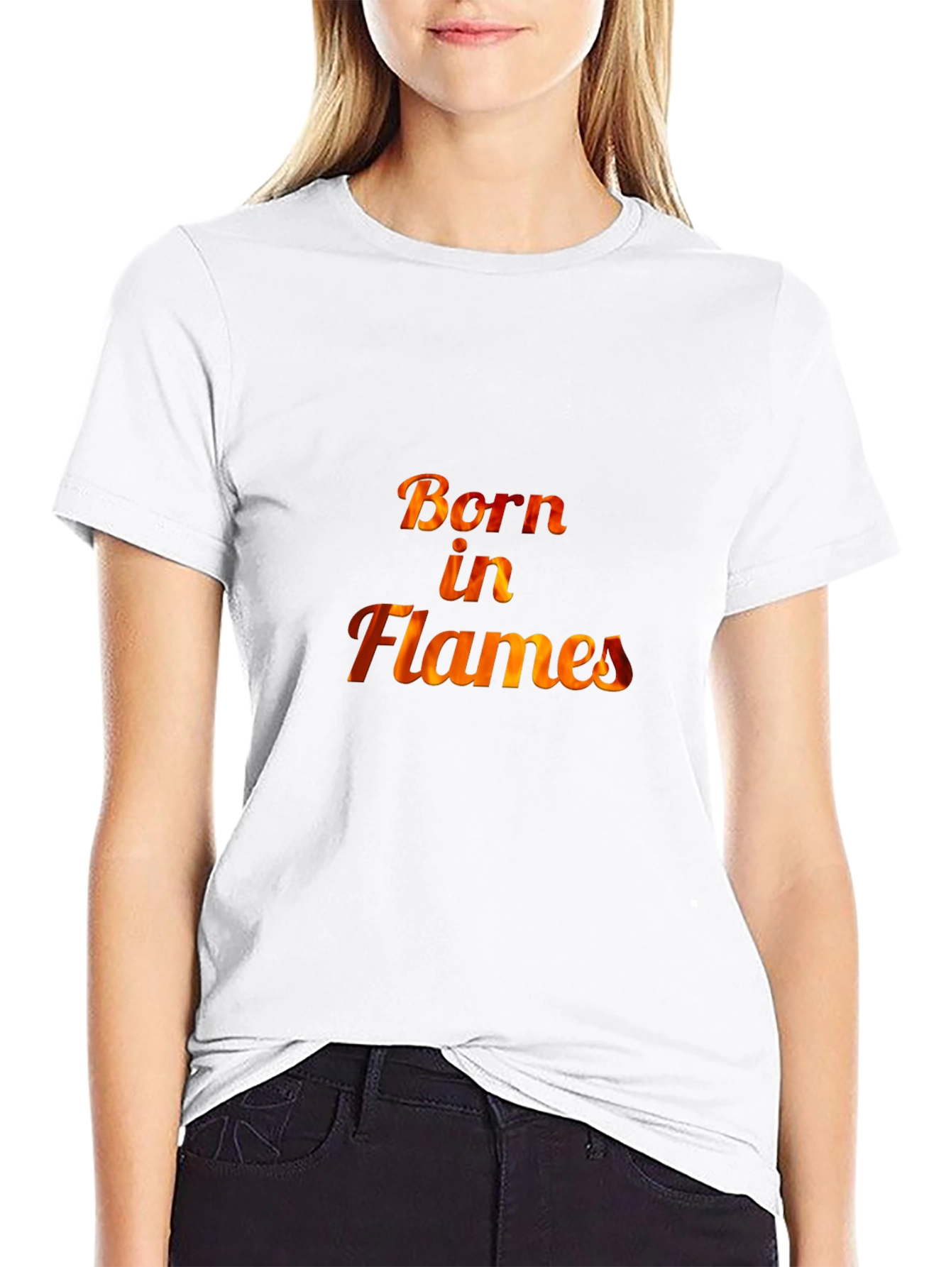 Born in Flames Graphic Tee - Bold Style