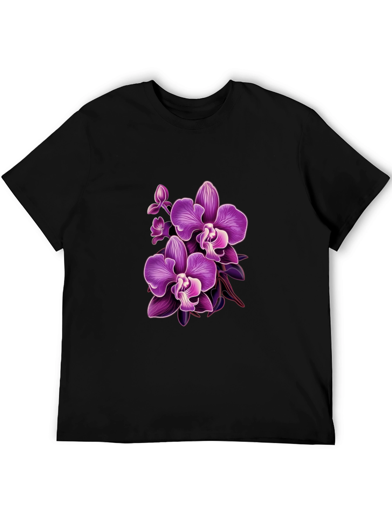 Orchid Graphic T-Shirt - Stylish Floral Design