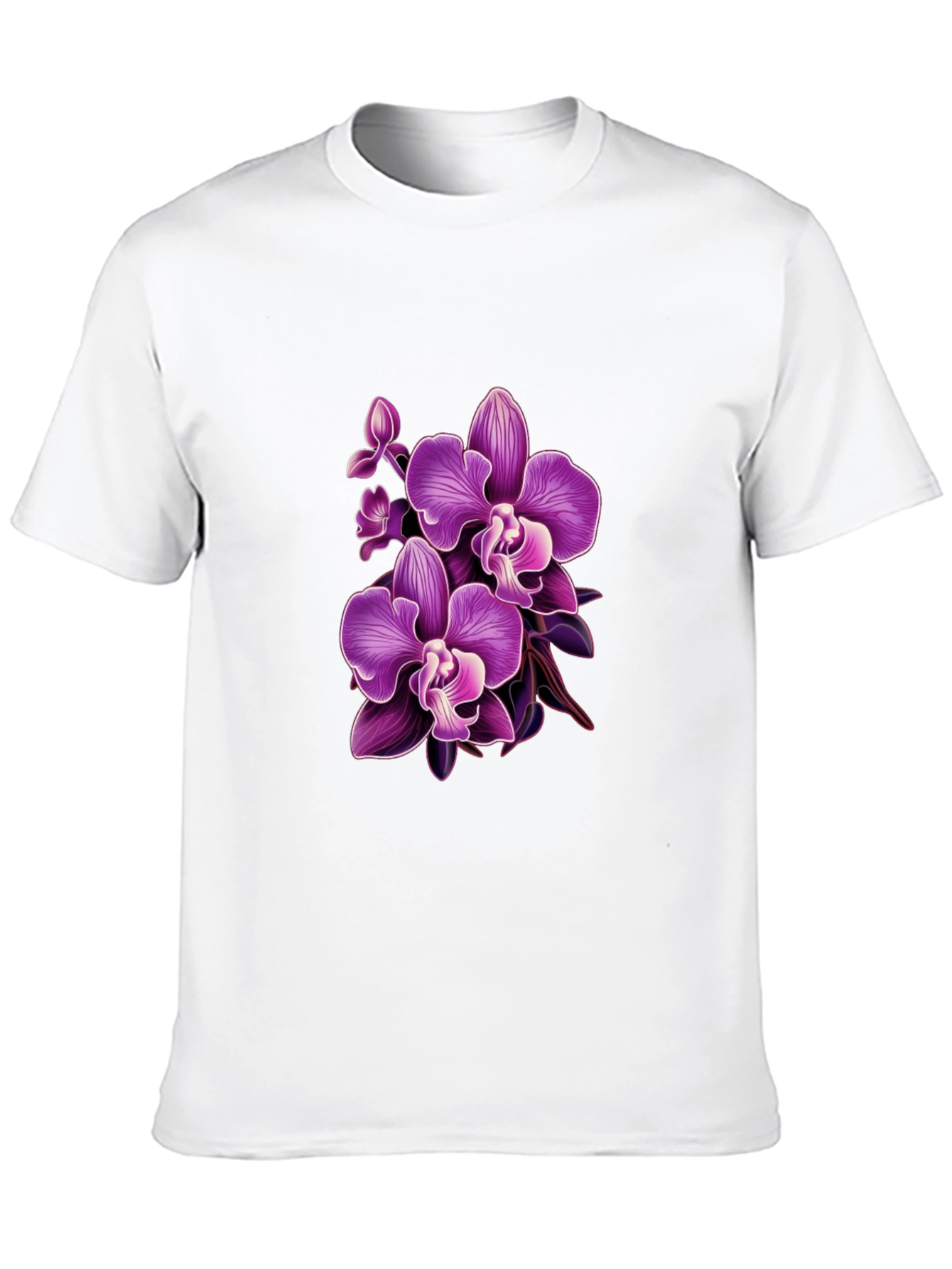 Orchid Graphic T-Shirt - Stylish Floral Design