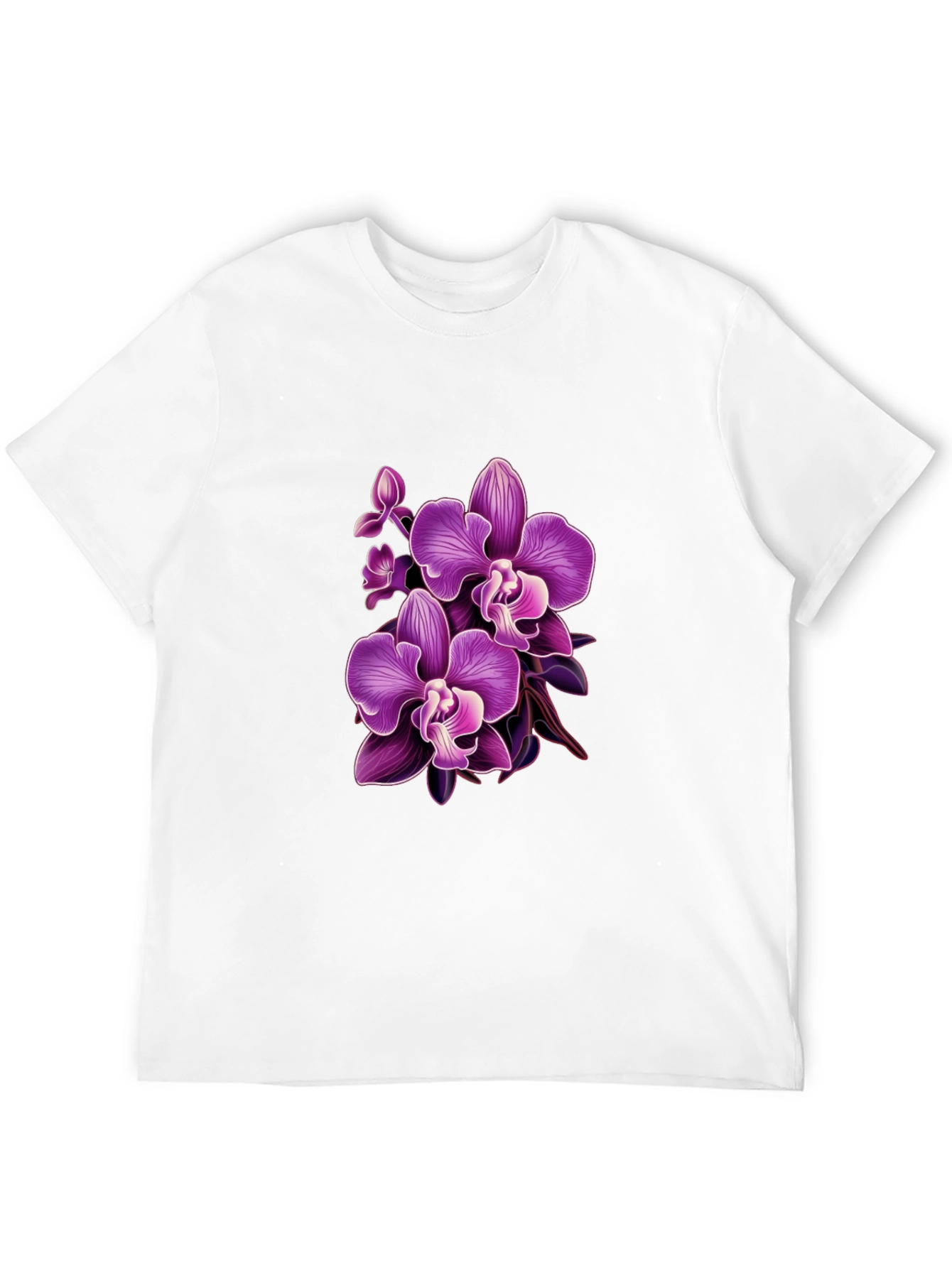 Orchid Graphic T-Shirt - Stylish Floral Design