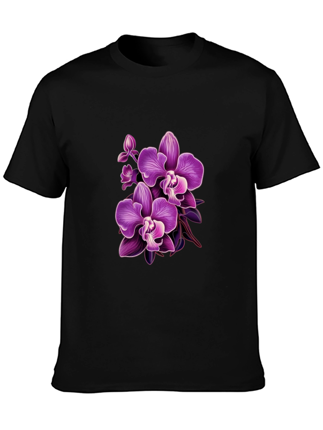 Orchid Graphic T-Shirt - Stylish Floral Design