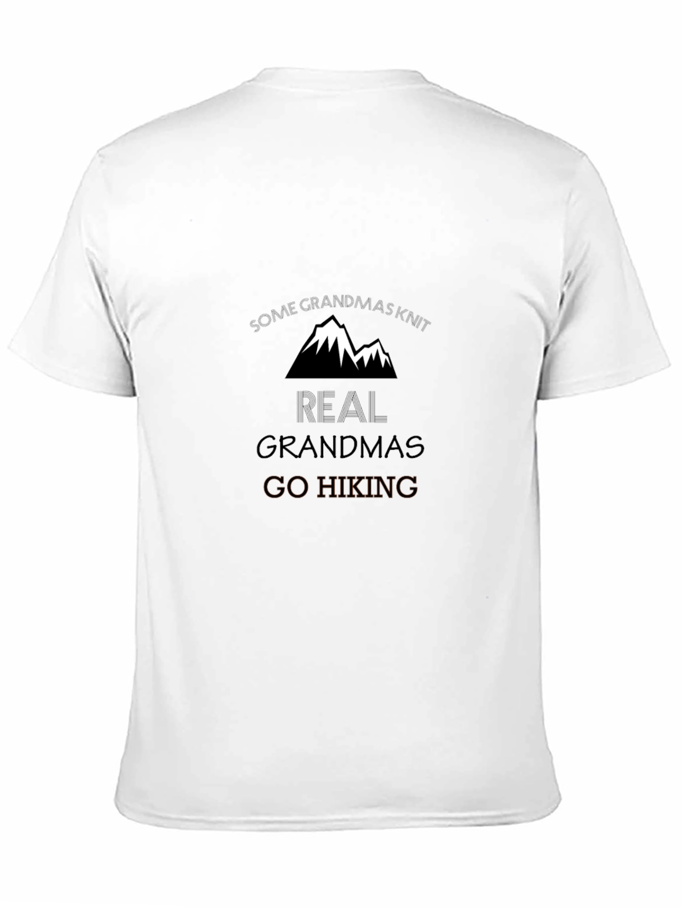 Funny Grandmas Hiking Black T-Shirt