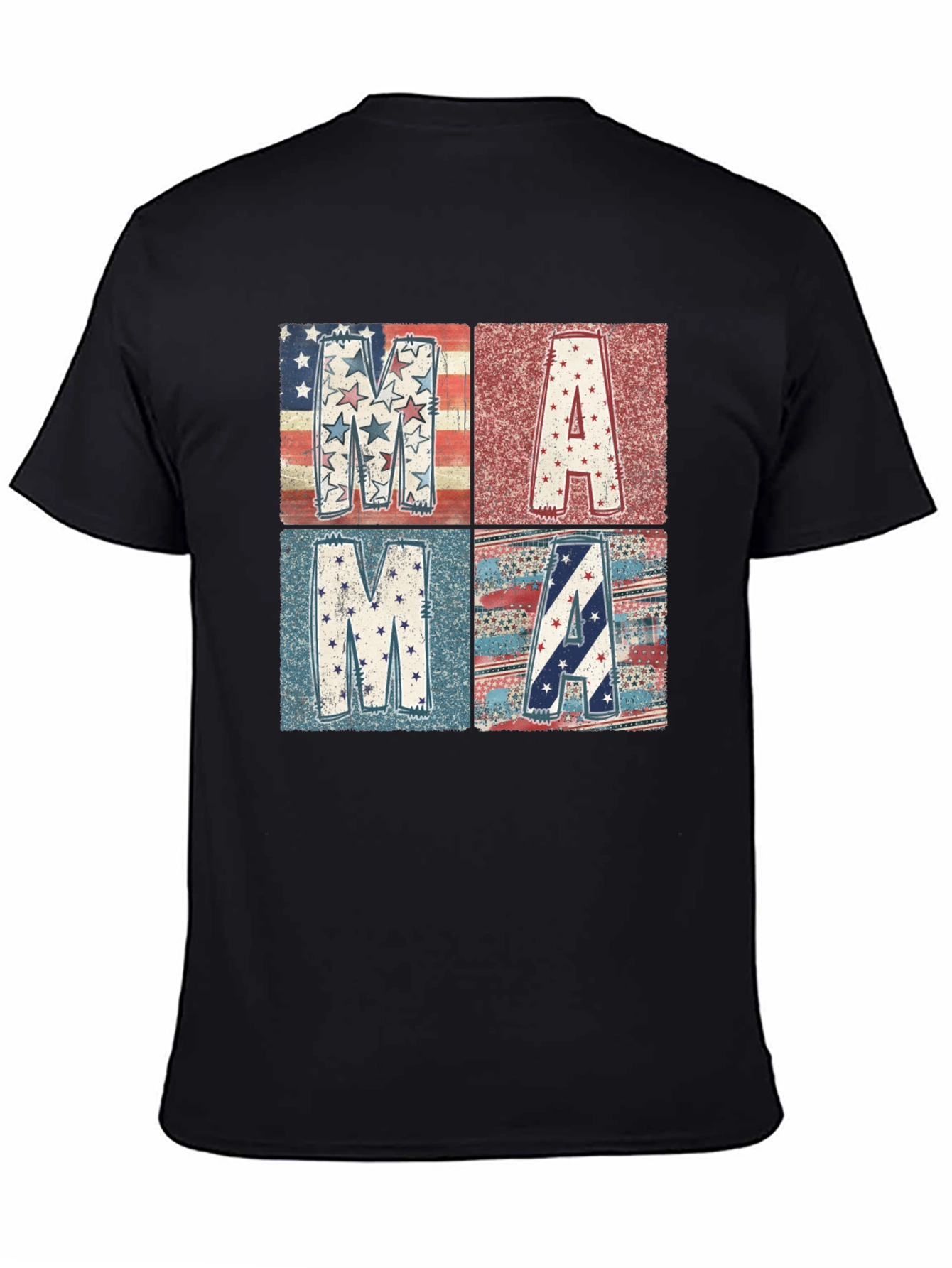 Patriotic Mama Graphic Tee - Black