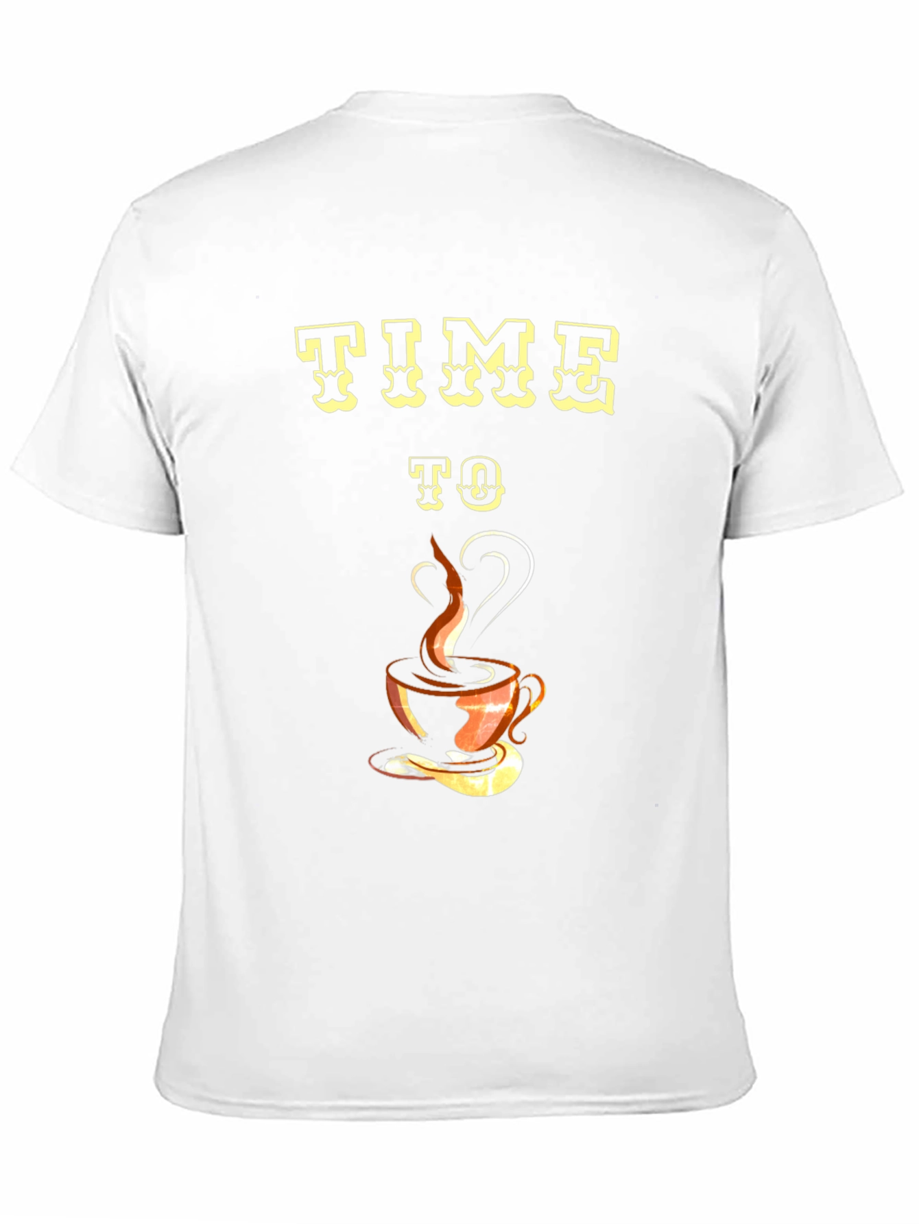 Time To Coffee Black Graphic Tee