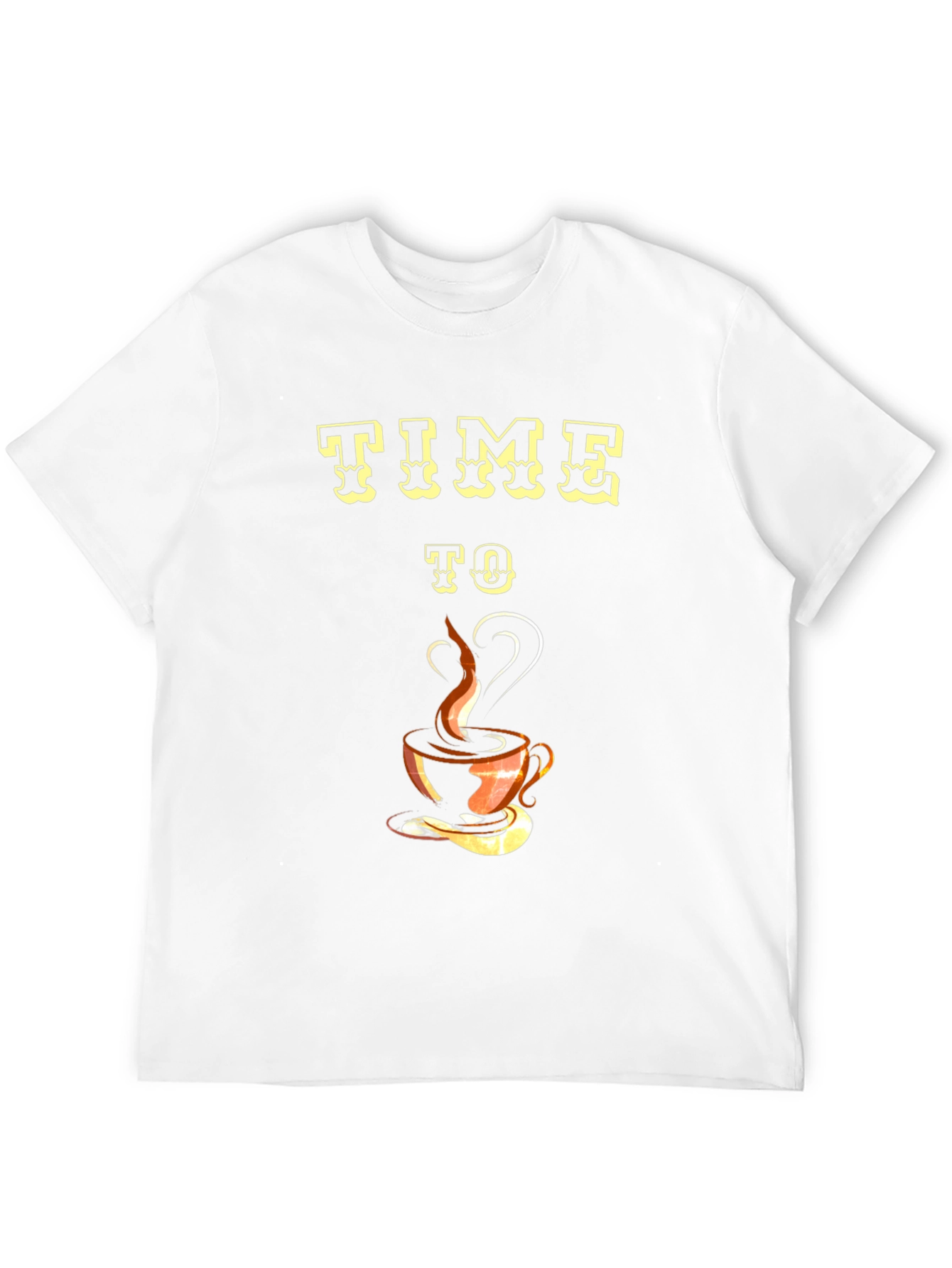 Time To Coffee Black Graphic Tee