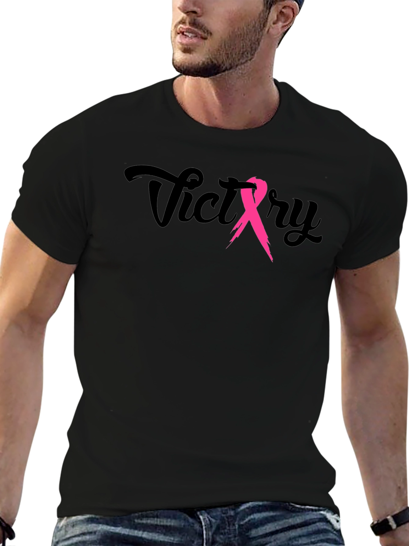 Victory Ribbon Tee - Breast Cancer Awareness Shirt