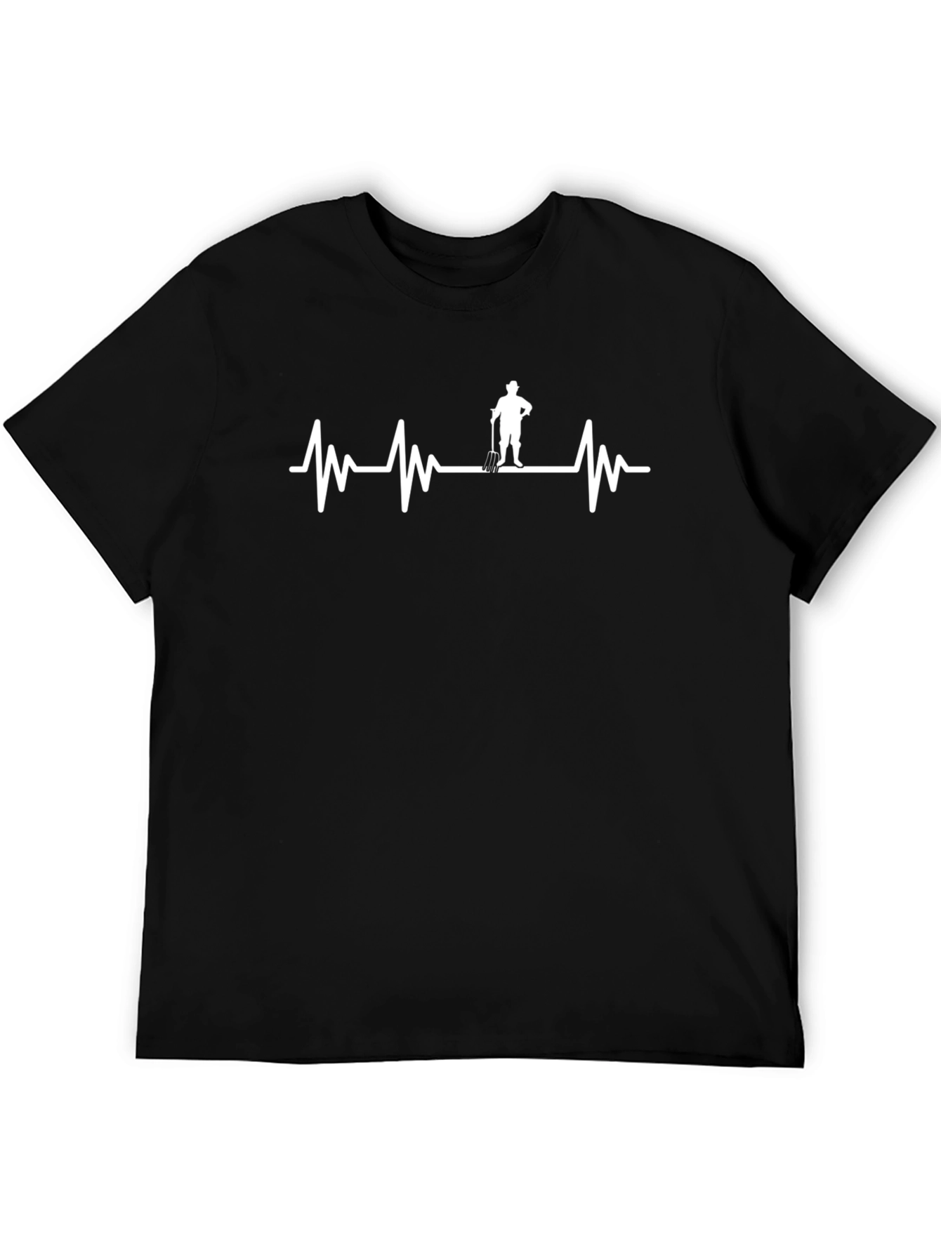Gardener Heartbeat T-Shirt - Black