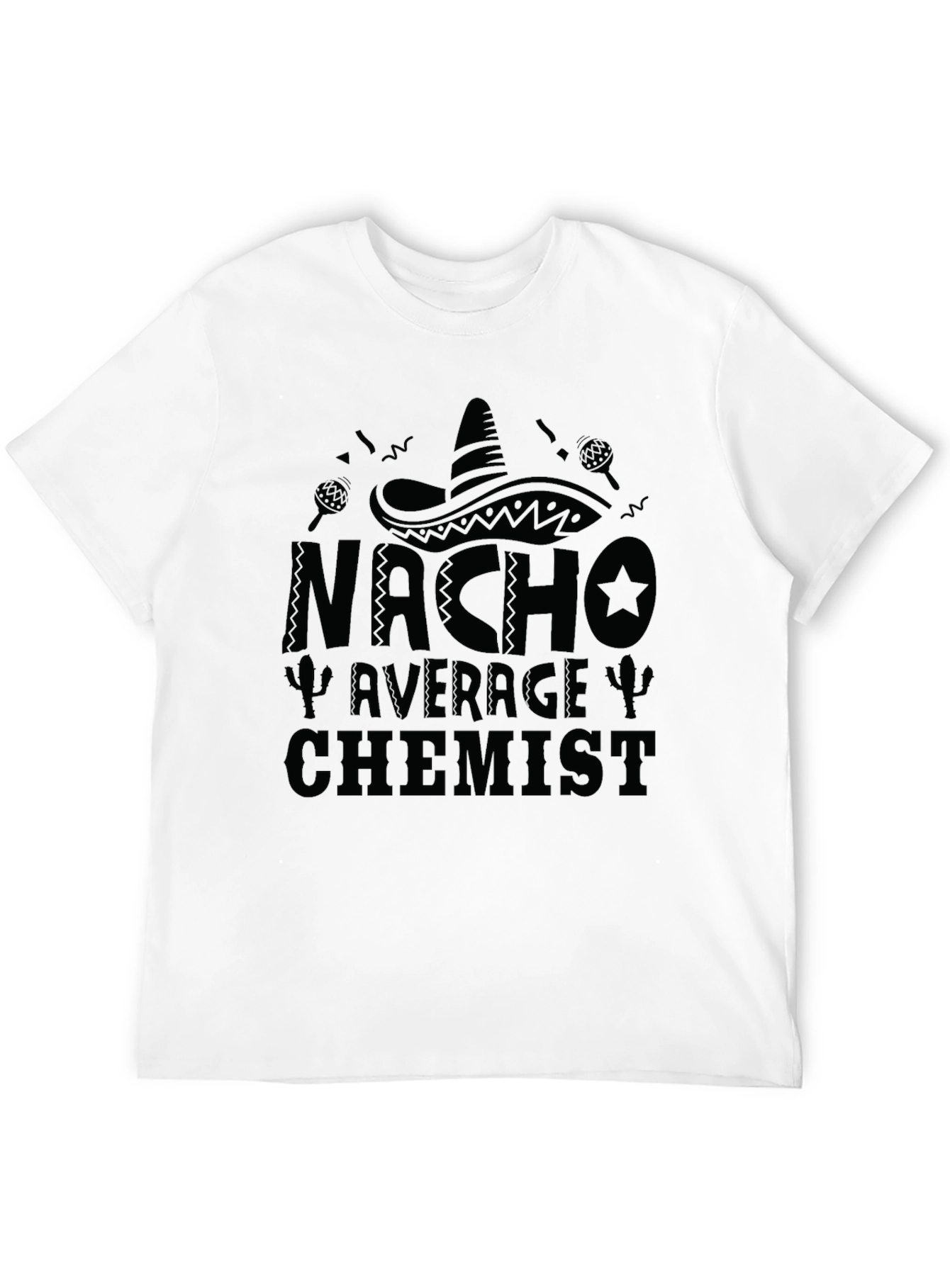 Nacho Average Chemist Mens Black T-Shirt