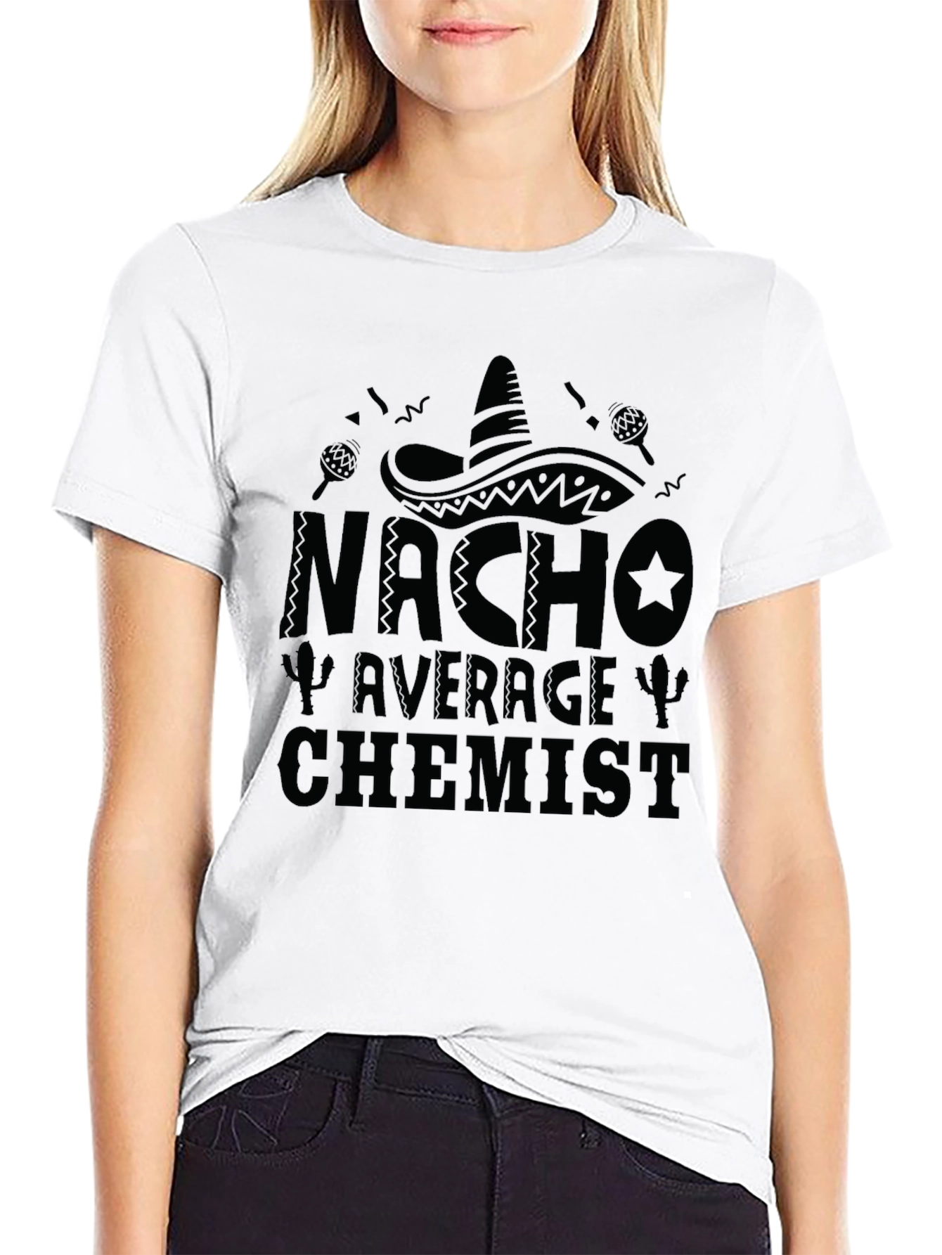 Nacho Average Chemist Mens Black T-Shirt