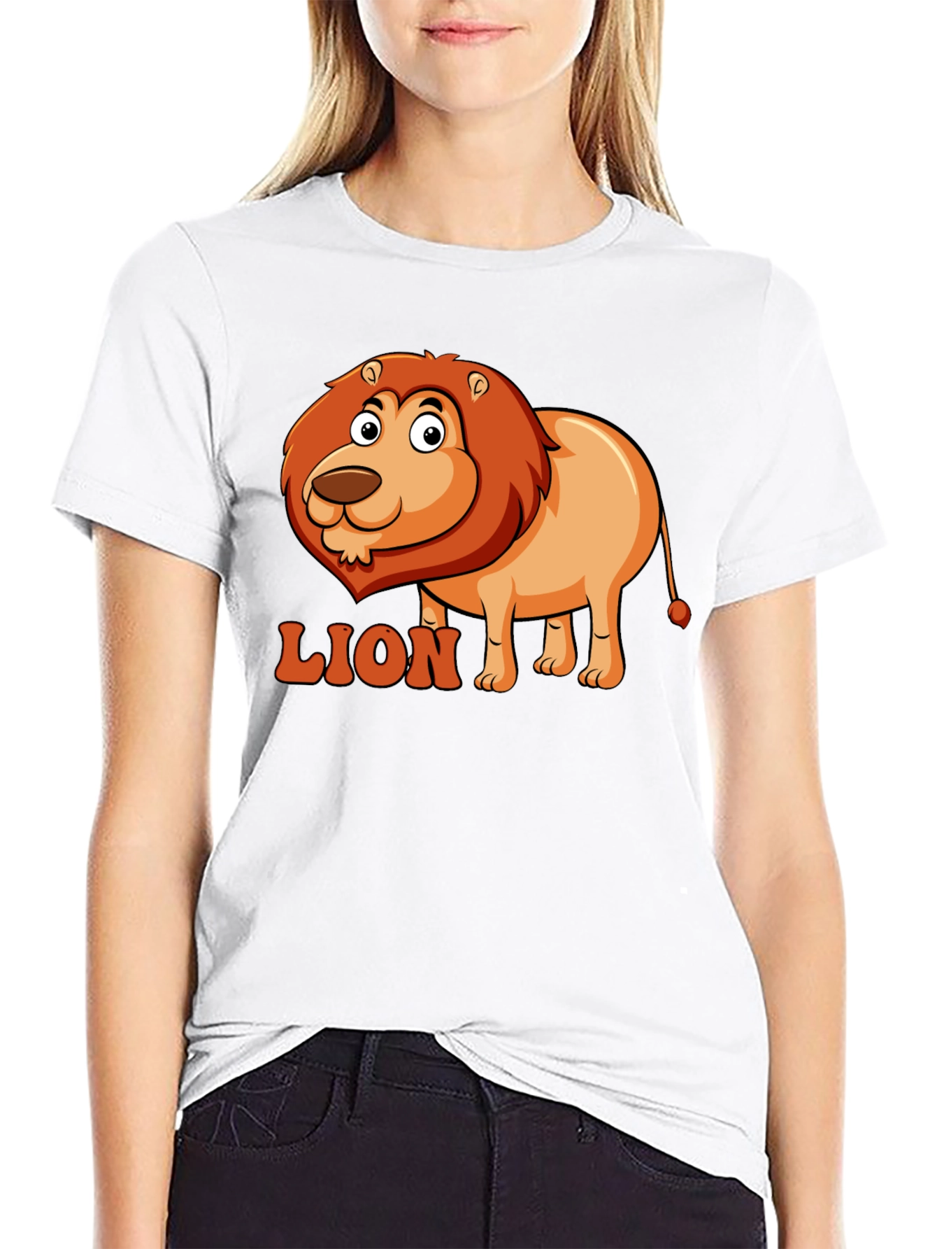 Lion Cartoon Graphic T-Shirt