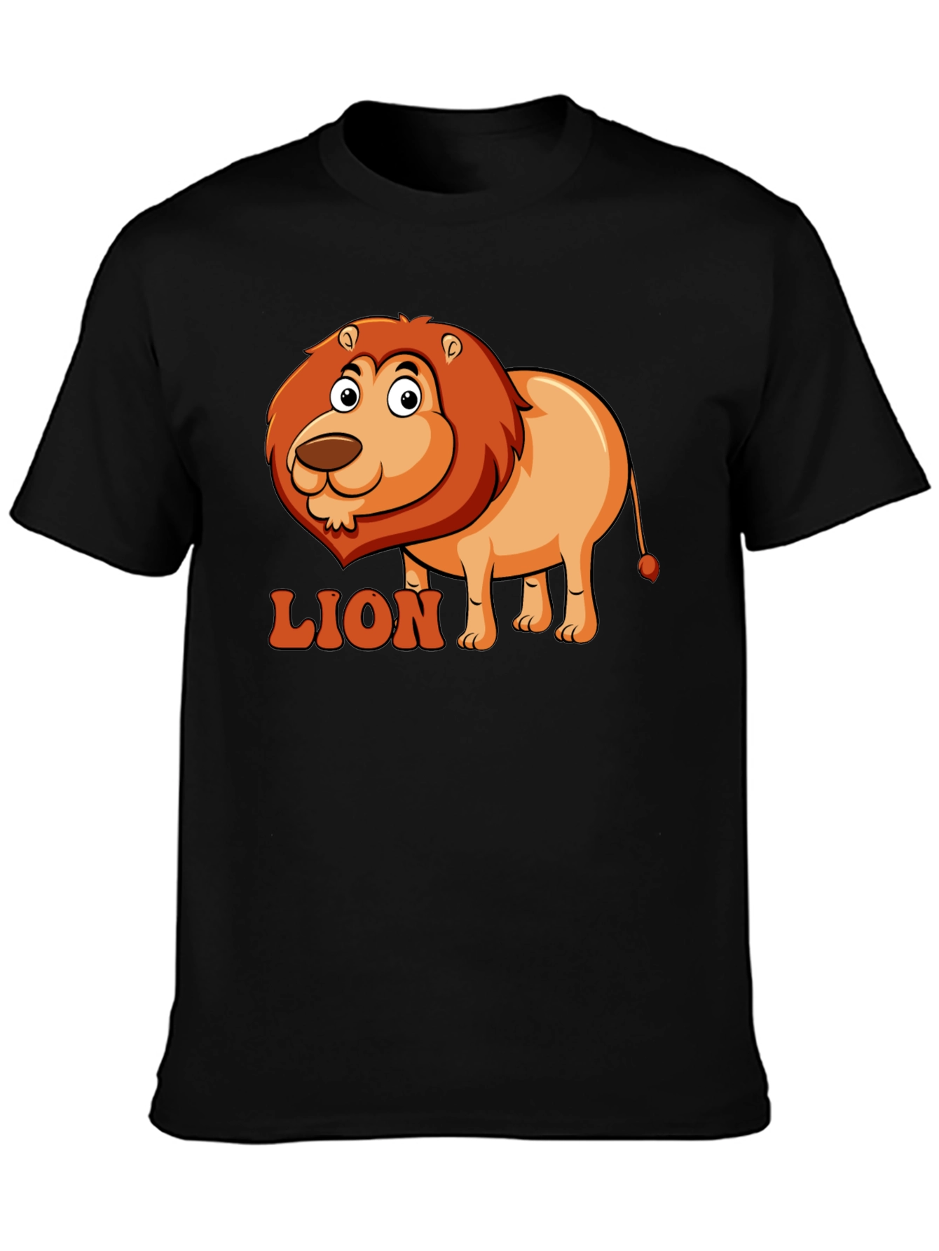 Lion Cartoon Graphic T-Shirt