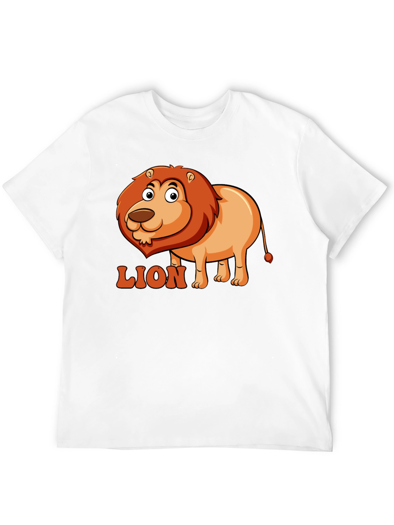 Lion Cartoon Graphic T-Shirt