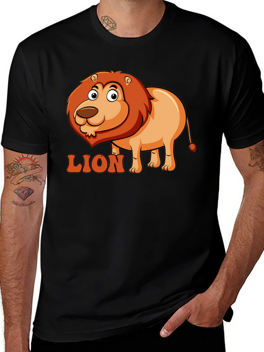 Lion Cartoon Graphic T-Shirt