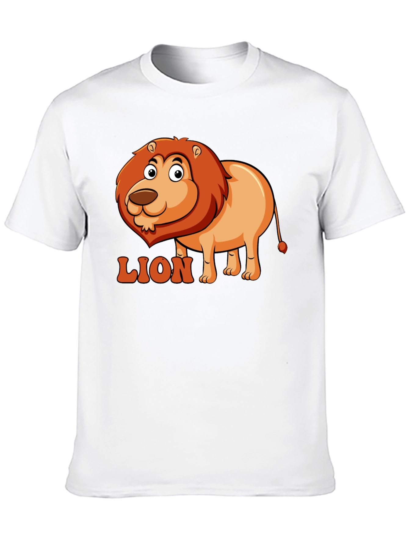 Lion Cartoon Graphic T-Shirt