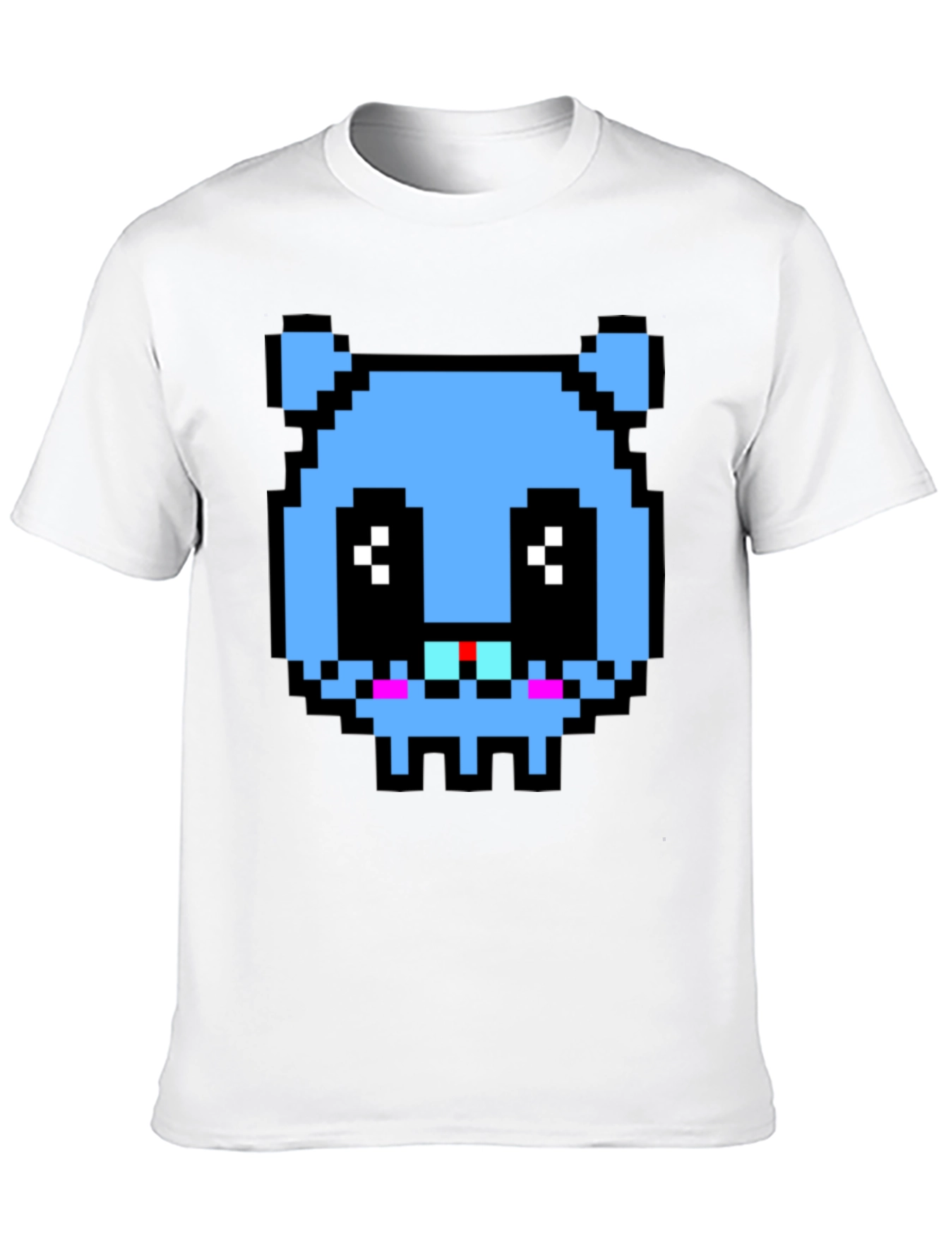Pixelated Blue Monster T-Shirt