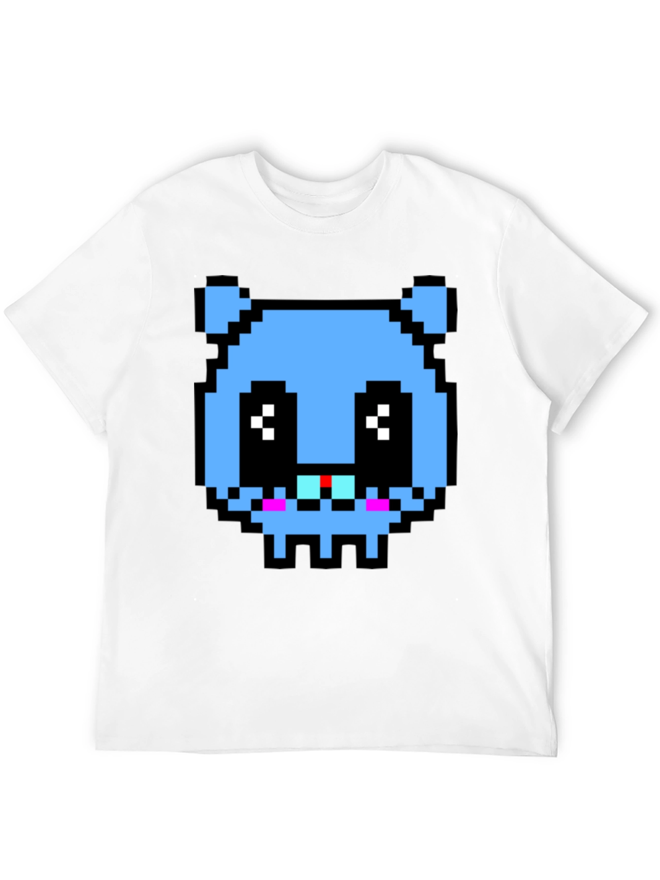 Pixelated Blue Monster T-Shirt