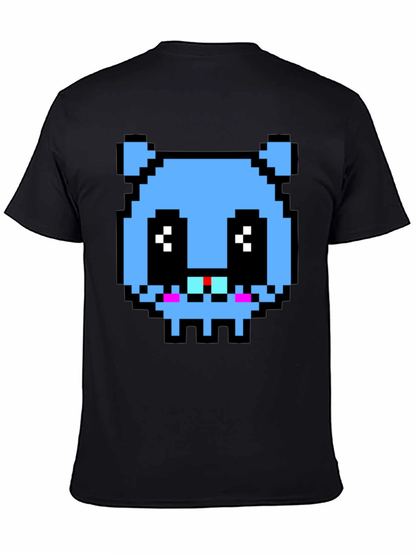 Pixelated Blue Monster T-Shirt