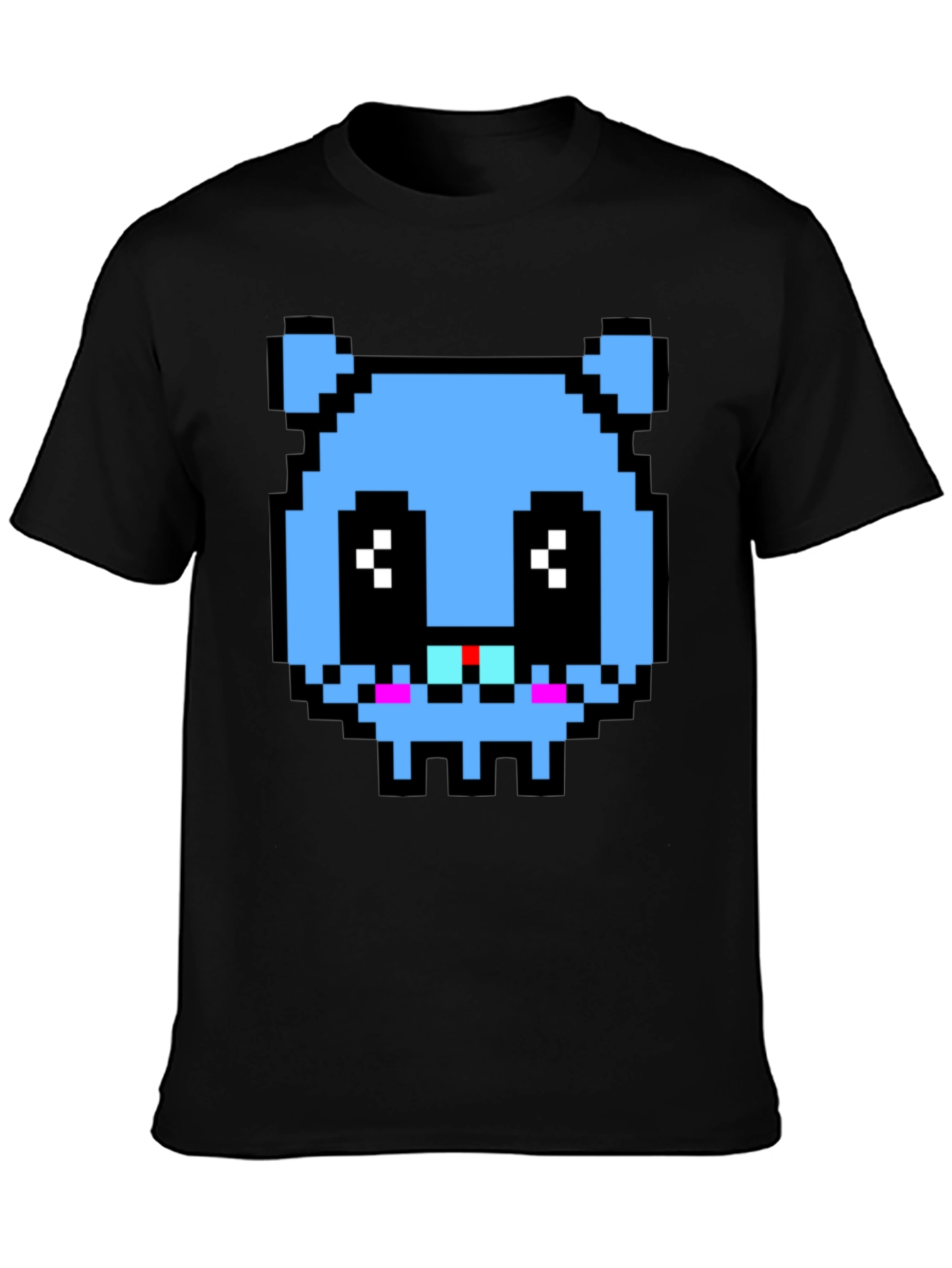 Pixelated Blue Monster T-Shirt
