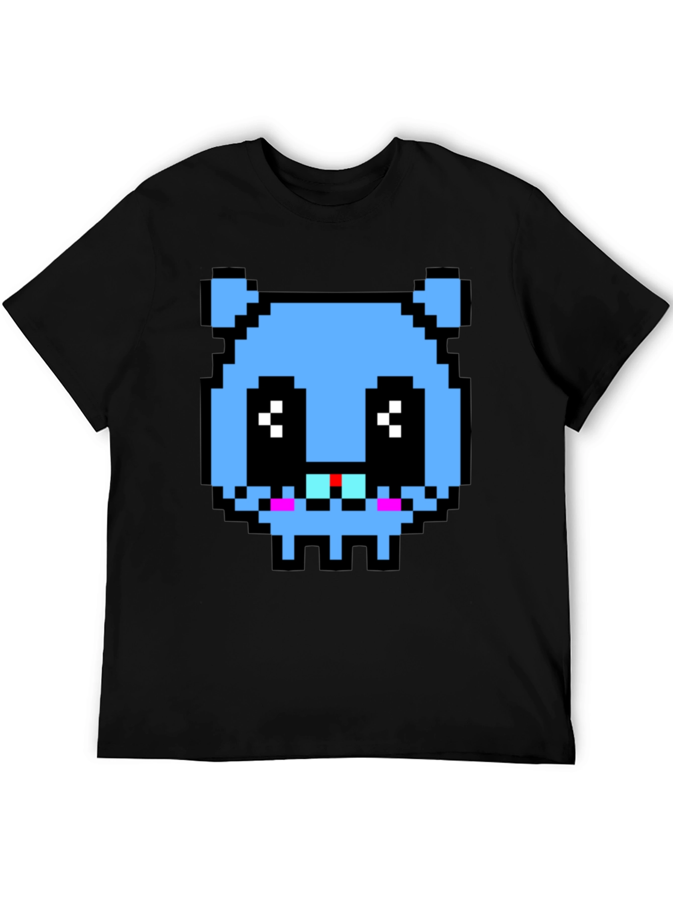 Pixelated Blue Monster T-Shirt